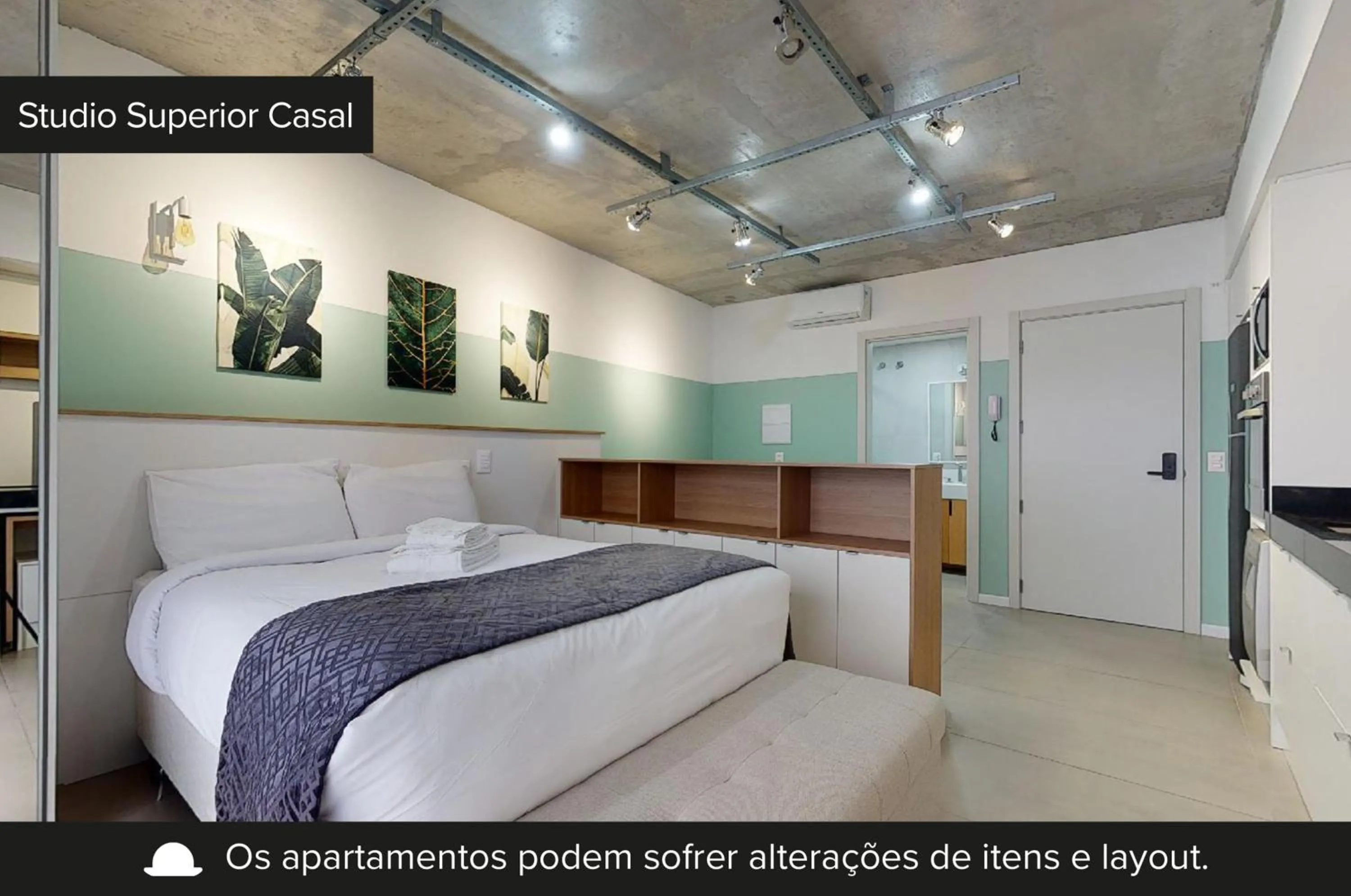 Superior Studio in Charlie em POA - Studio Moderno com Coworking e Lavanderia