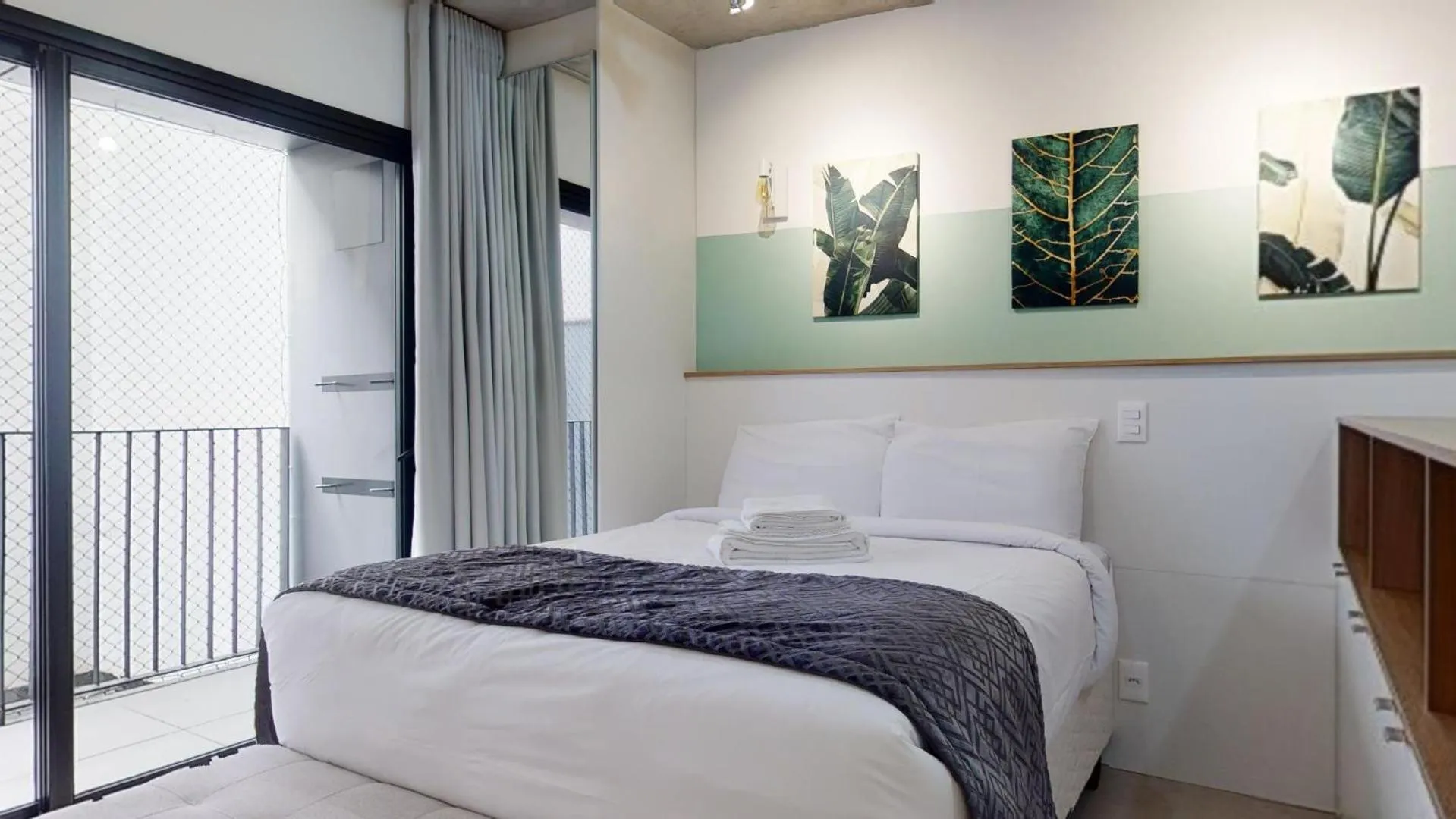Bed in Charlie em POA - Studio Moderno com Coworking e Lavanderia