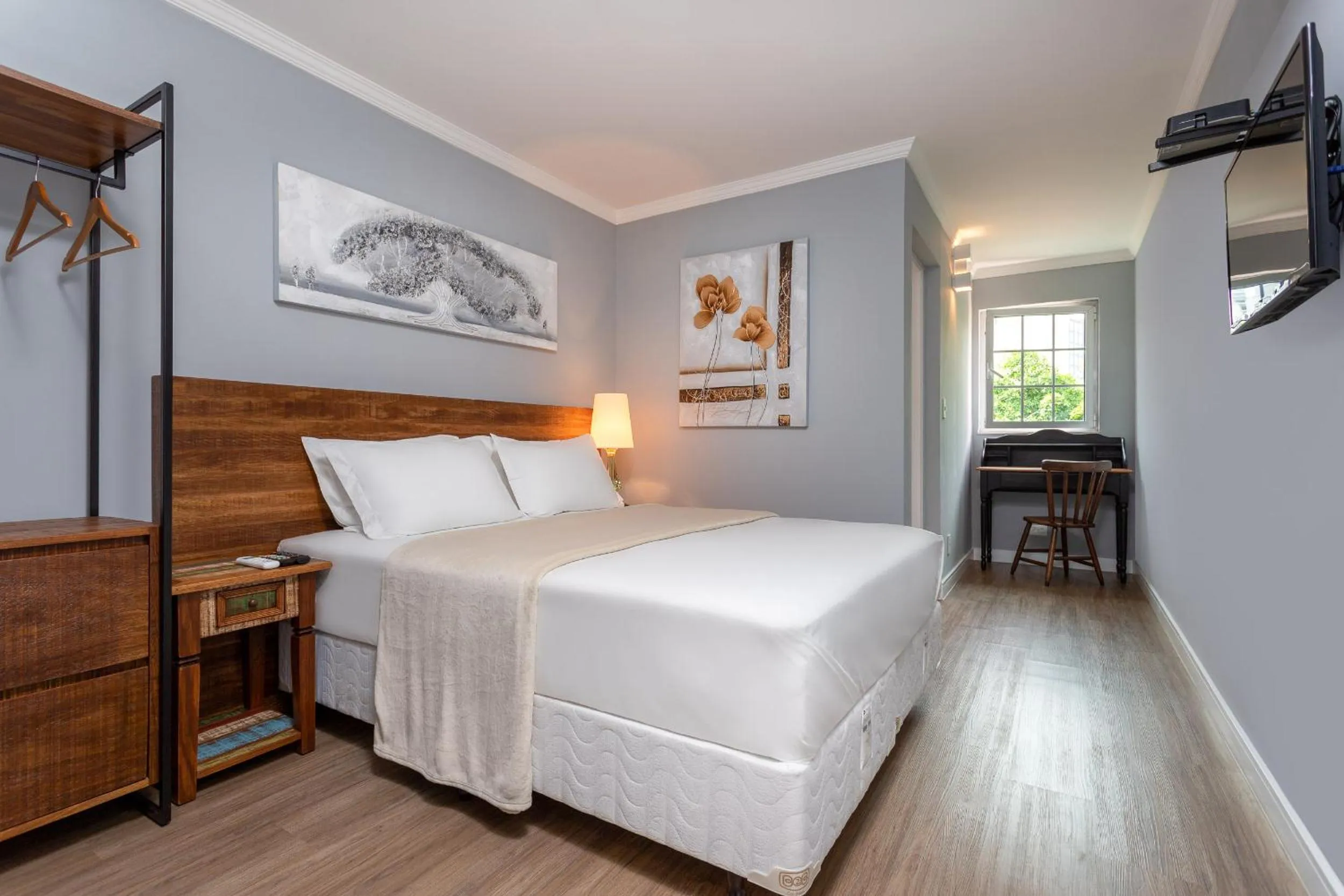 Bed in Hotel Pousada Pacaembu