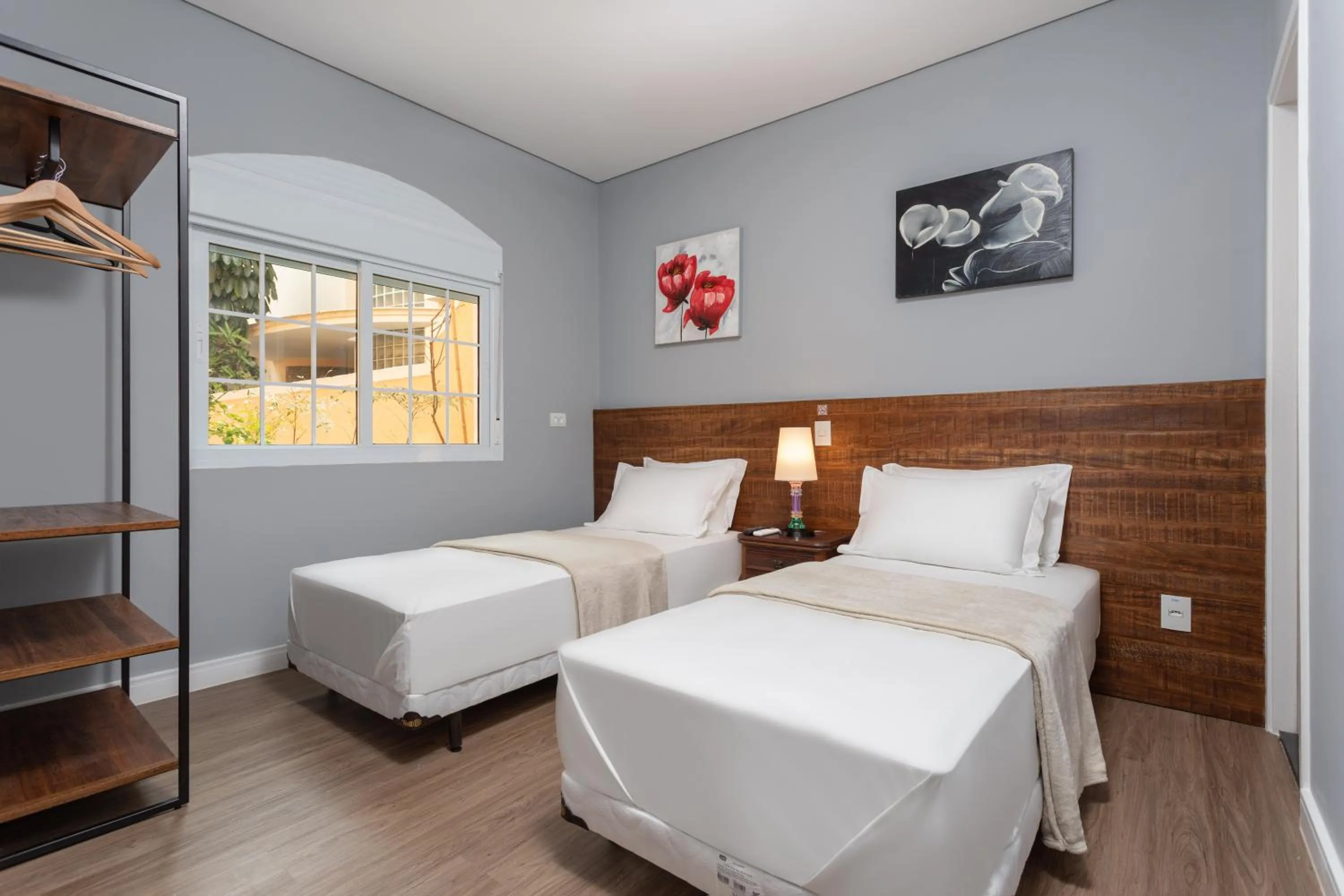 Bed in Hotel Pousada Pacaembu