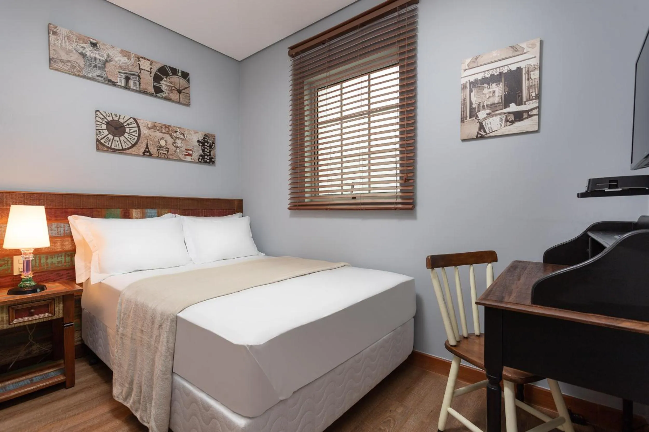 Bed in Hotel Pousada Pacaembu