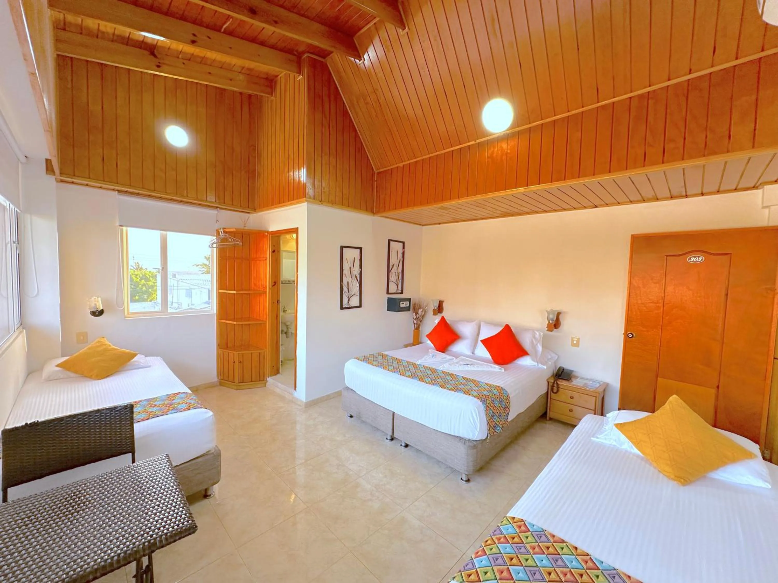 Bed in Hotel Grand Caribe