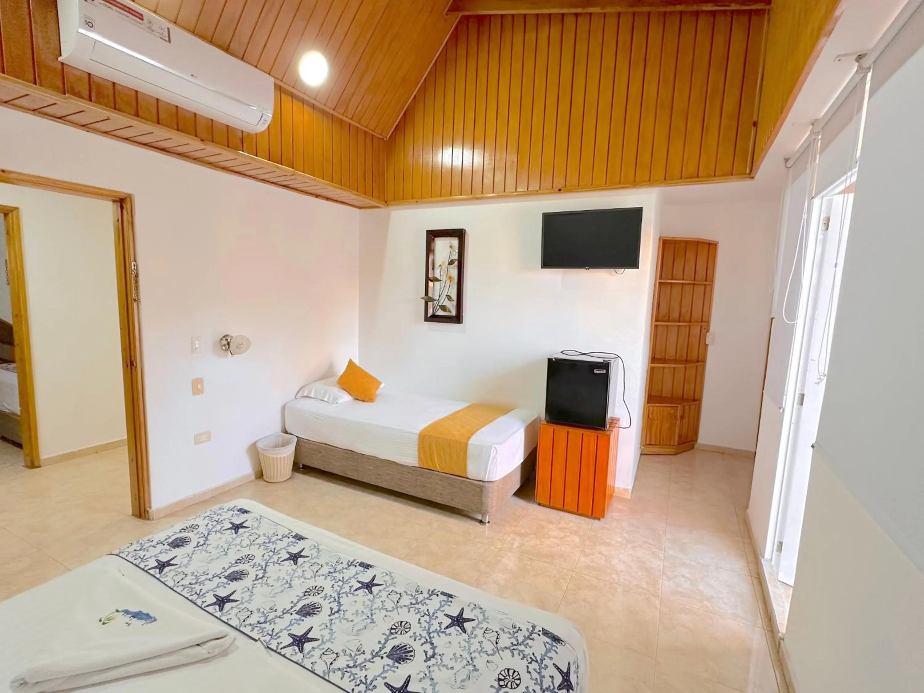 Bed in Hotel Grand Caribe