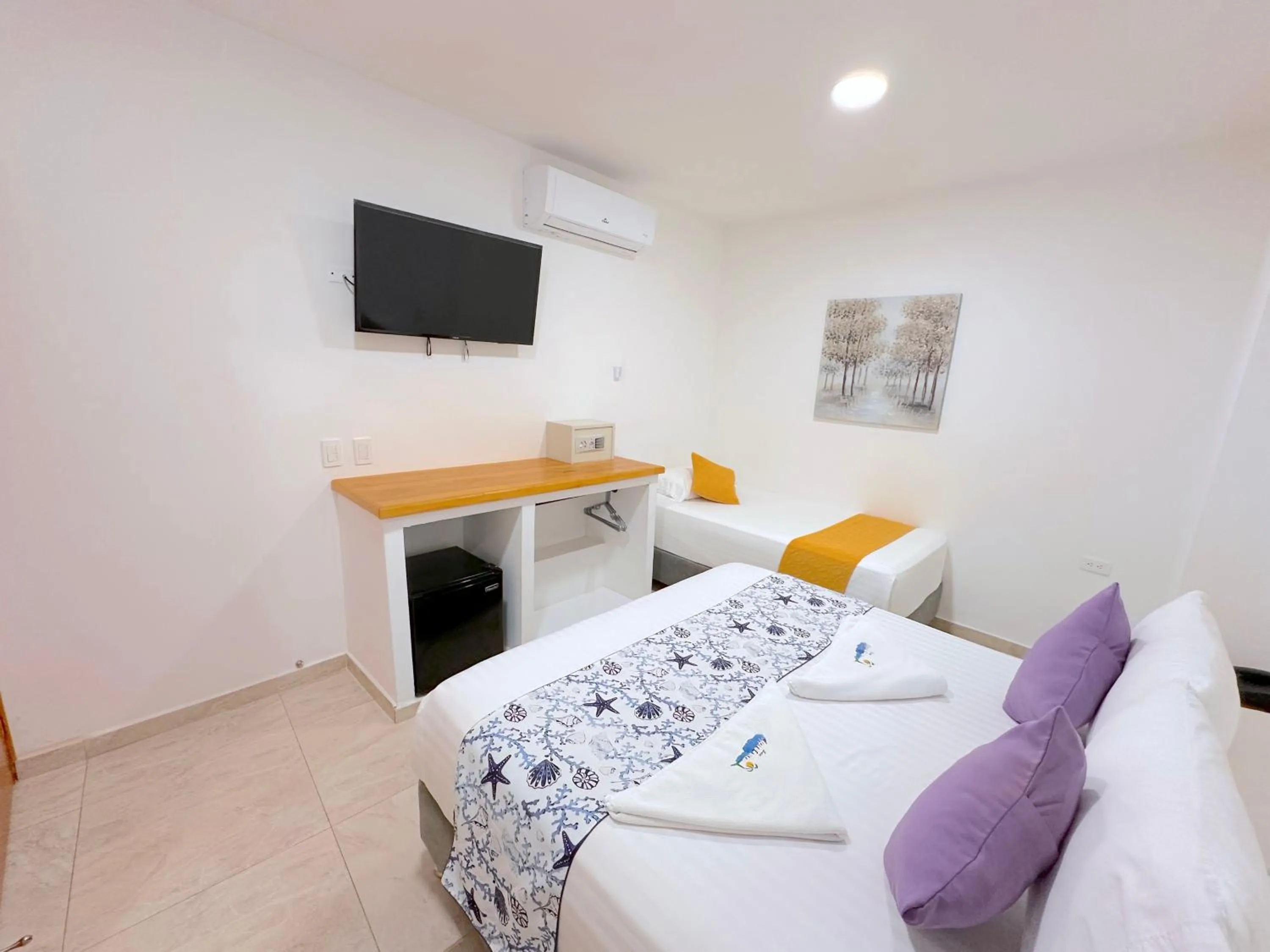 Bed in Hotel Grand Caribe