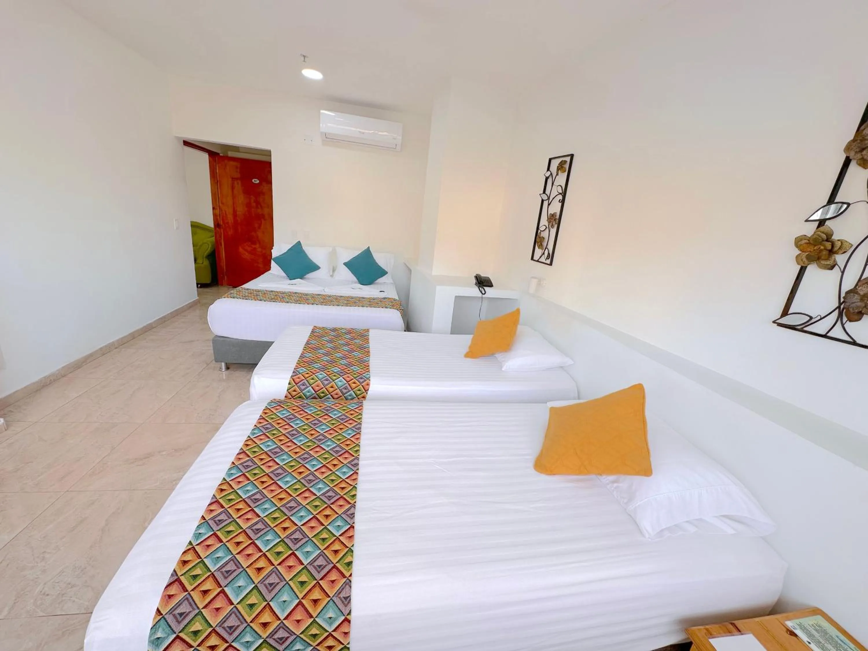 Bed in Hotel Grand Caribe