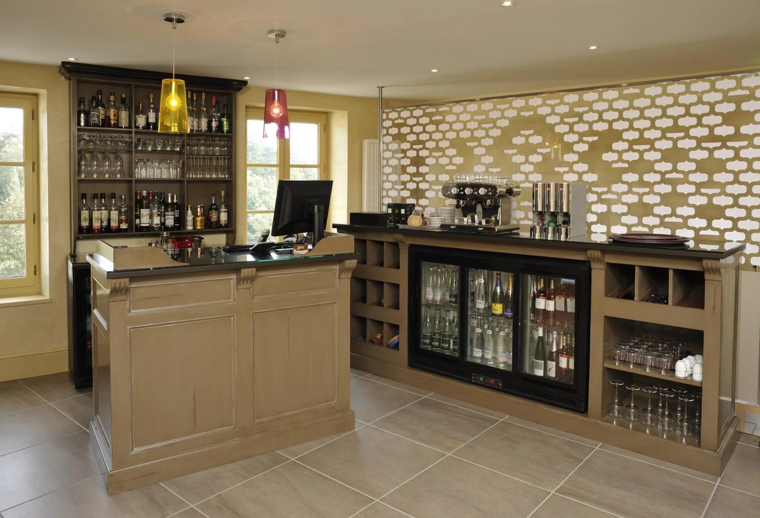 Lounge or bar in Hostellerie du Forez