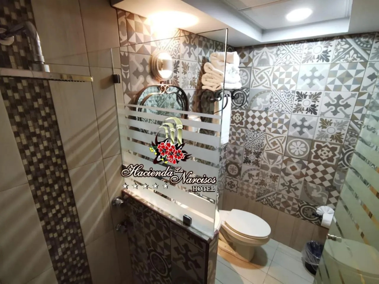 Bathroom in Hotel Hacienda los Narcisos