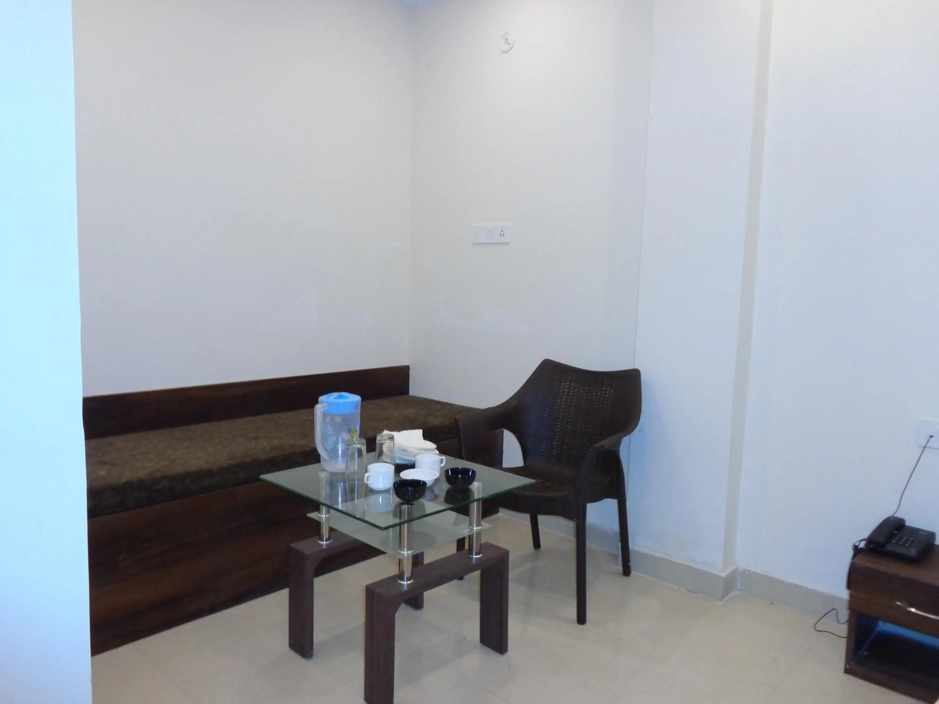 Seating area in Rukmani Inn