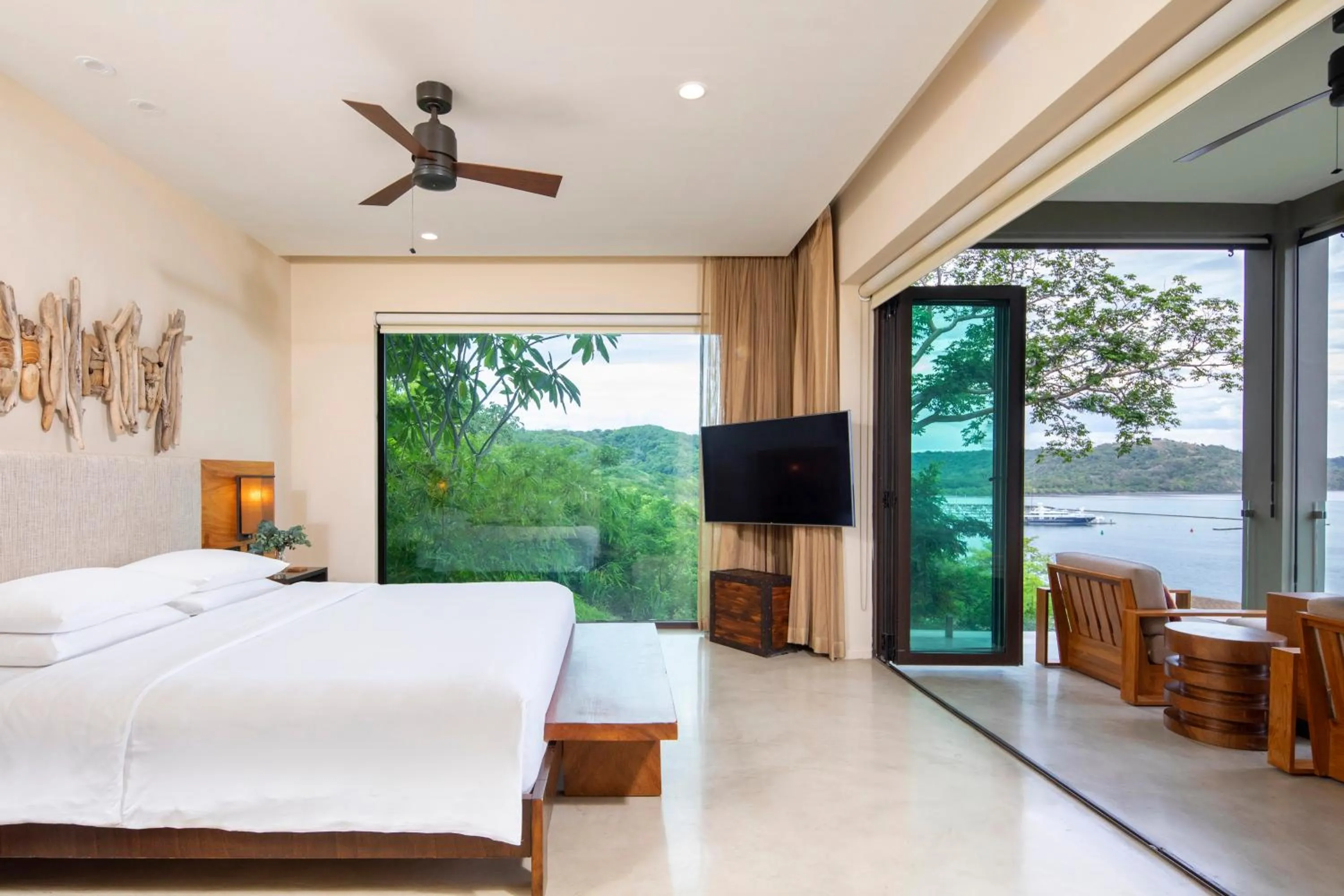 Balcony/Terrace, Bed in Andaz Peninsula Papagayo Resort, Costa Rica, by Hyatt