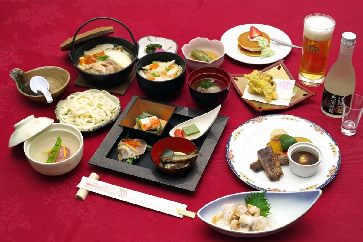 Dinner in Takinoue Hotel Keikoku