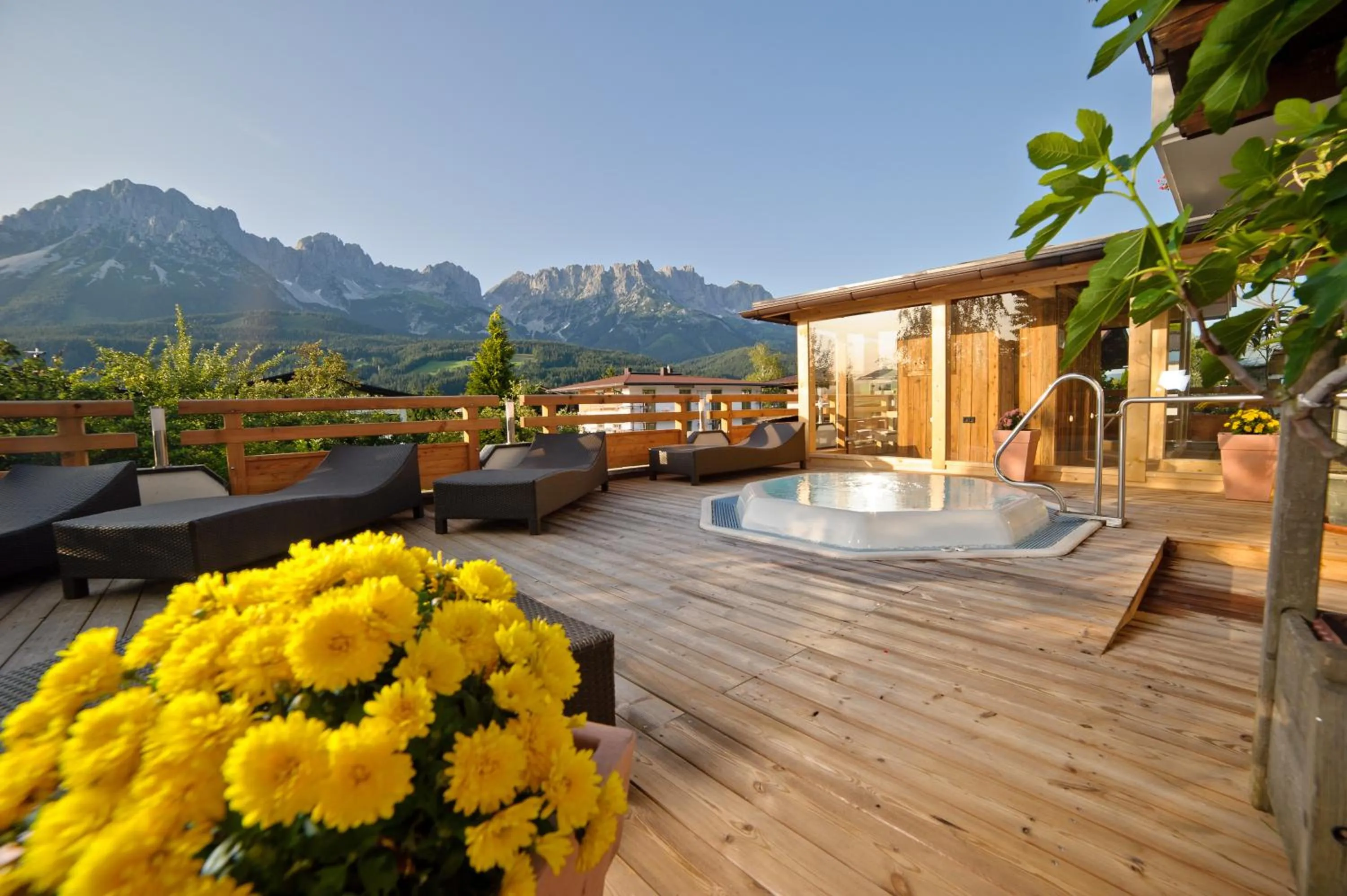 Balcony/Terrace in Hotel Hochfilzer