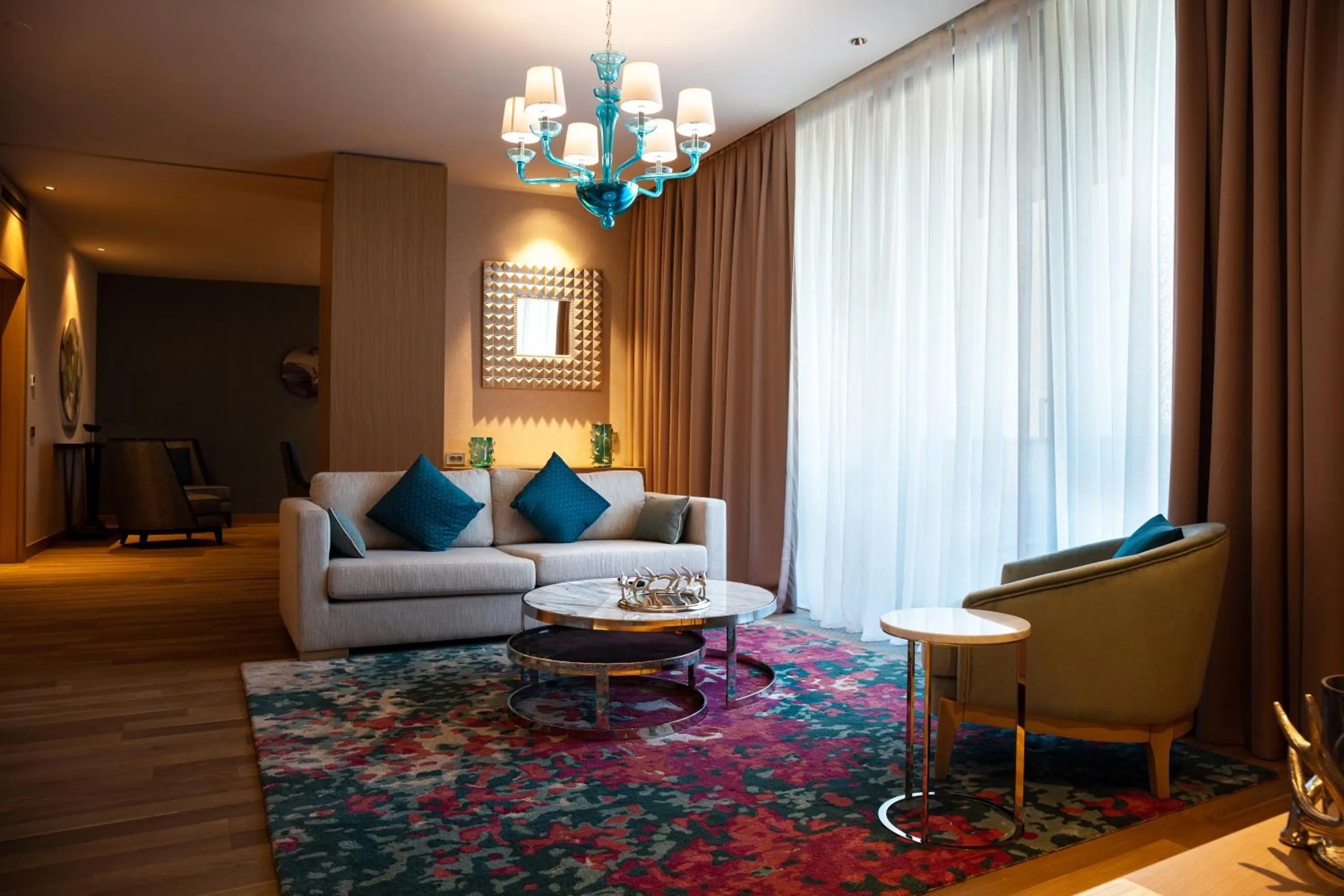 Living room in KARAVANSARAY Turkistan Harbour Hotel -FLYING THEATRE ACCESS