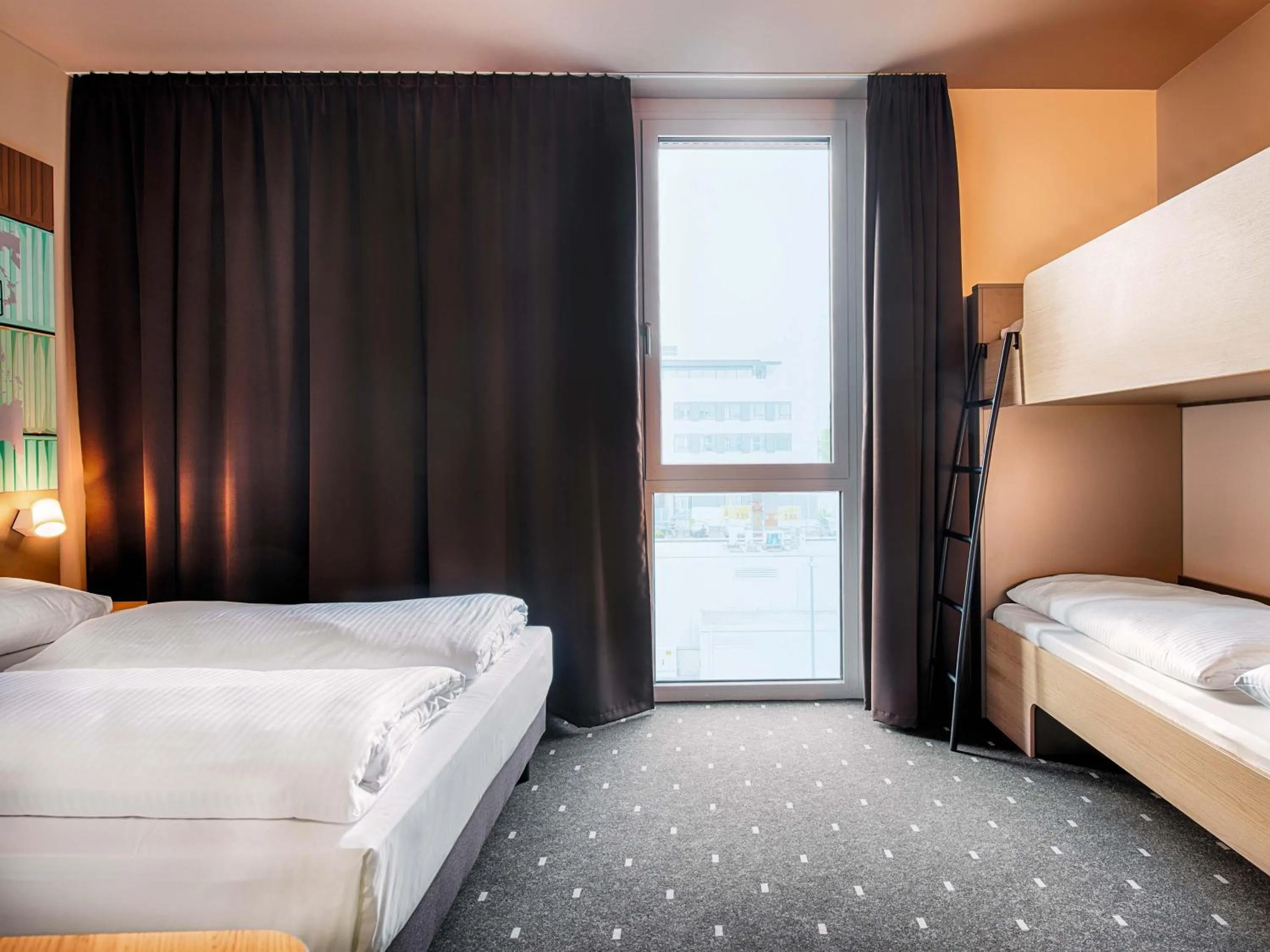 Photo of the whole room, Bed in B&B Hotel Stuttgart-Neckarhafen