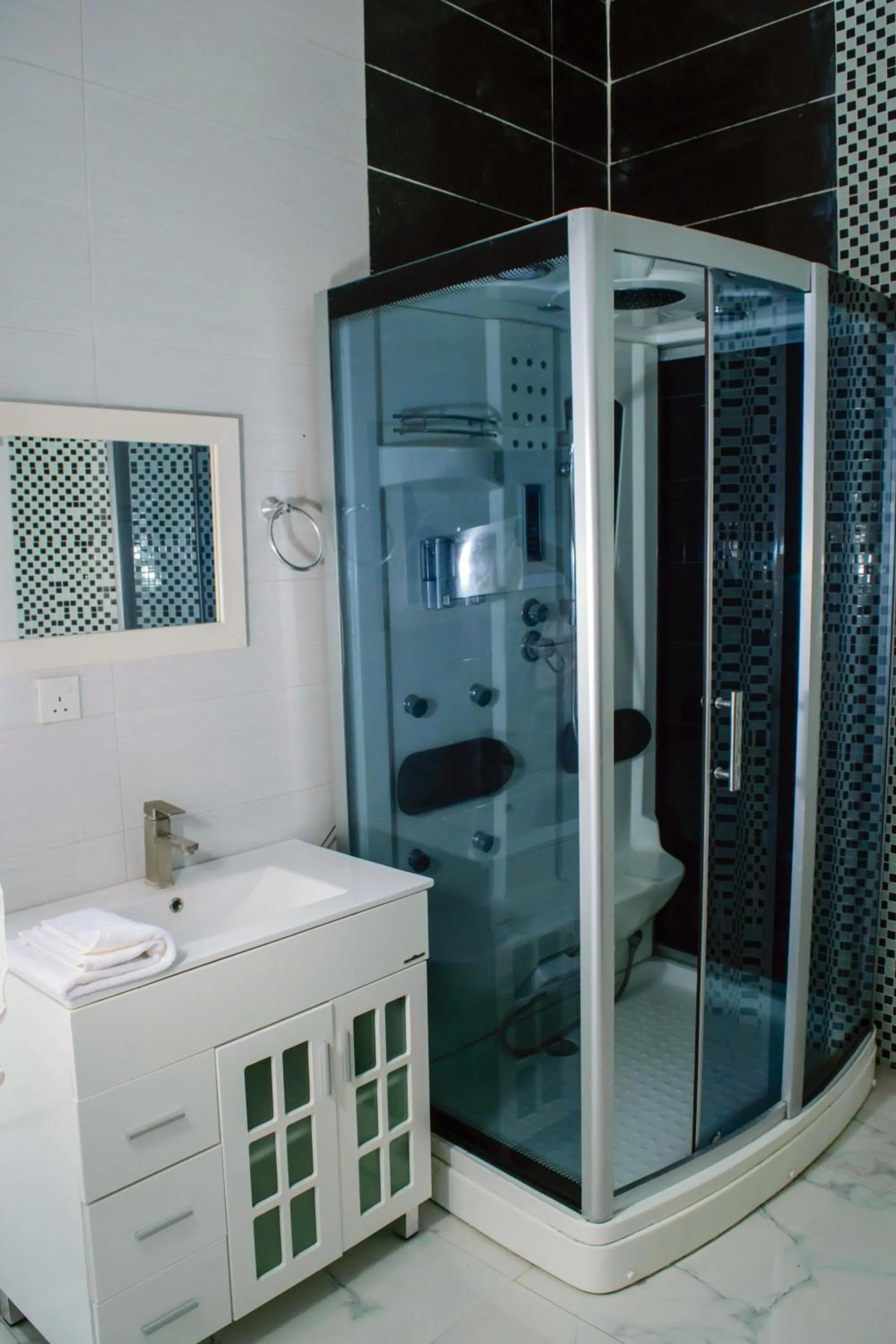 Bathroom in Ocean Park Hotel,Lekki phase 1