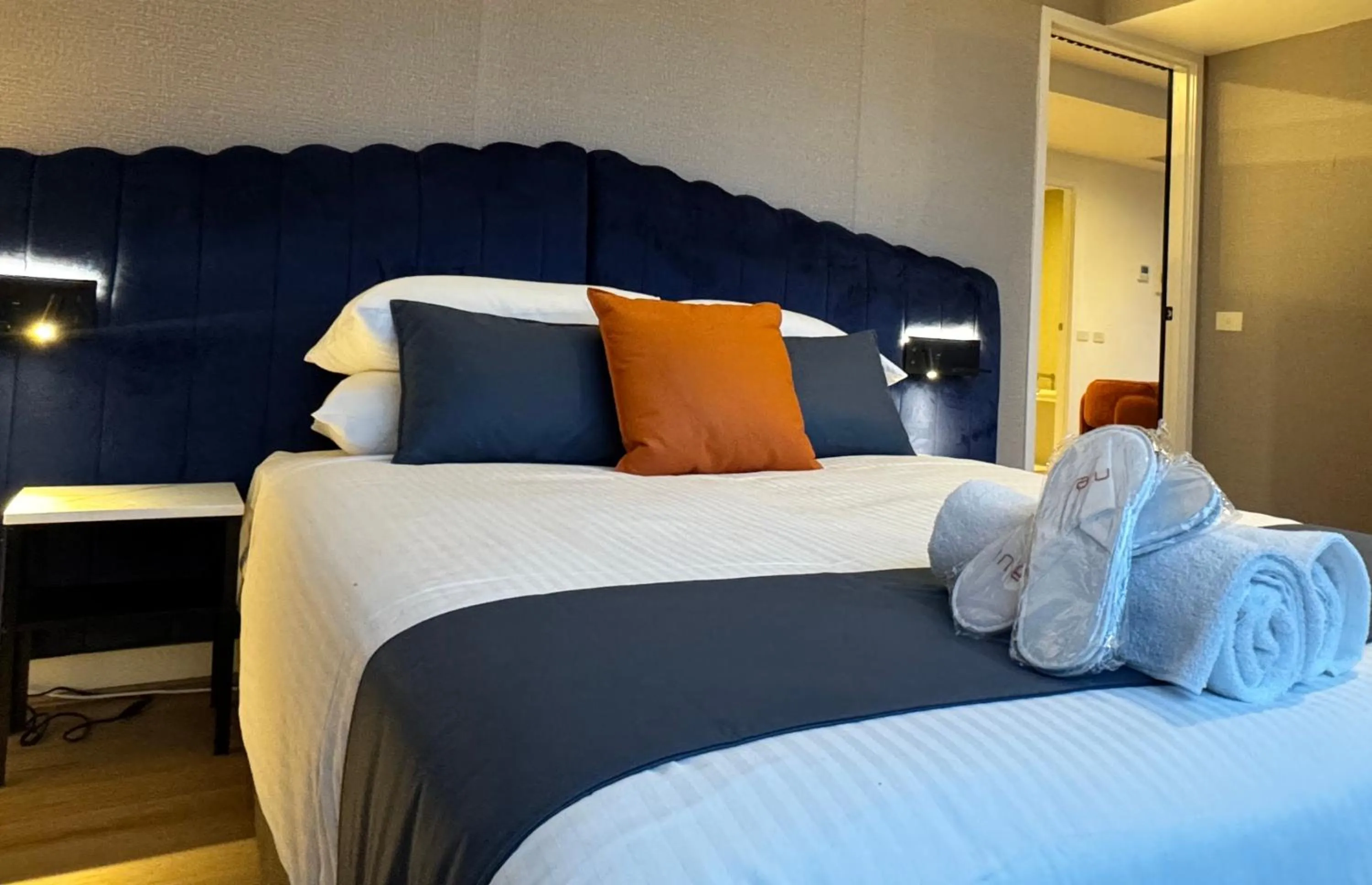 Bed in Aura on Flinders Serviced Apartments