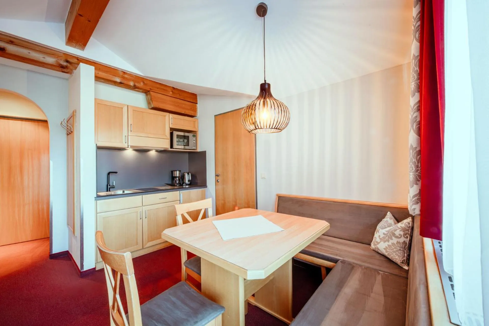 Kitchen or kitchenette in Harmls Aparthotel