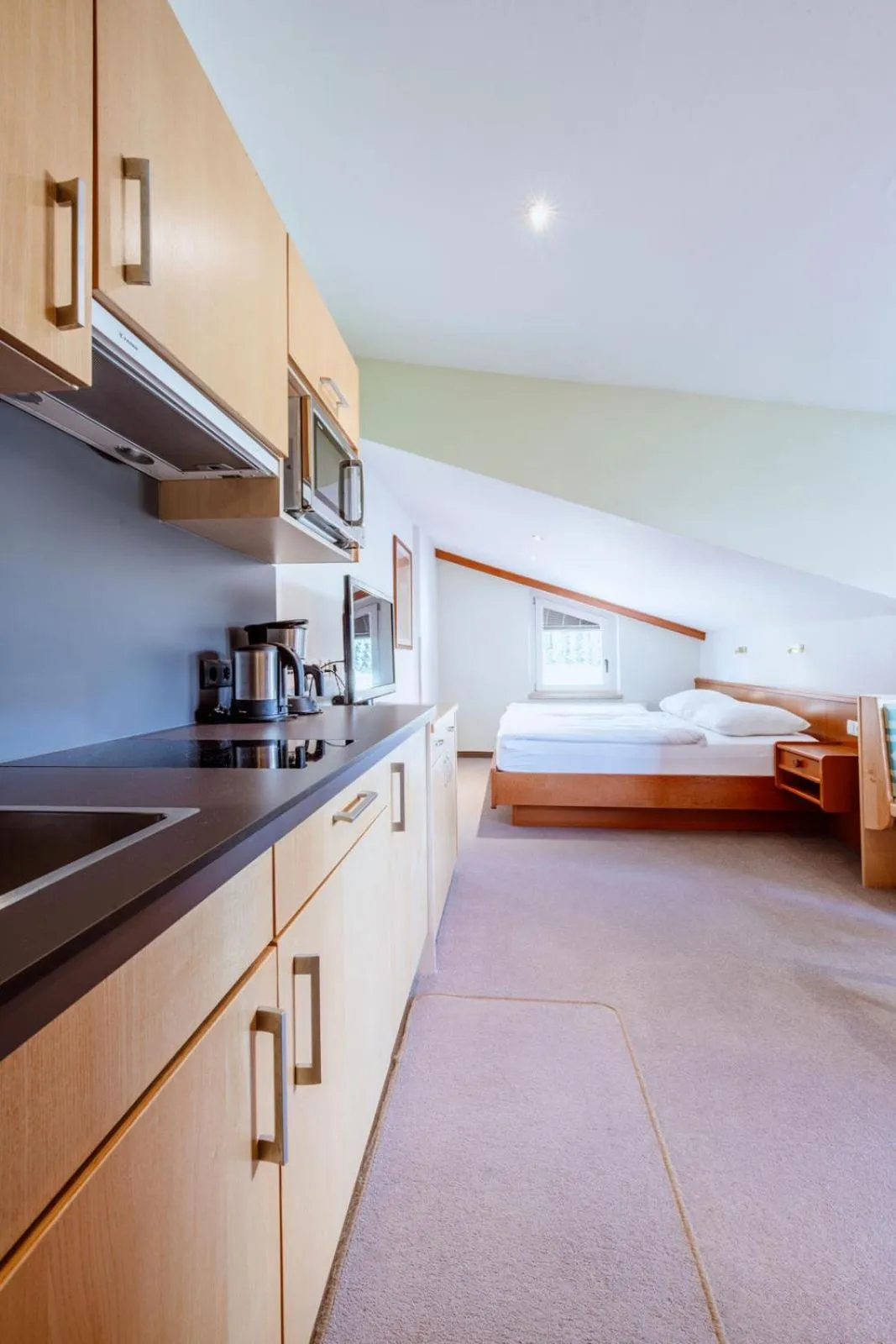 Kitchen or kitchenette in Harmls Aparthotel