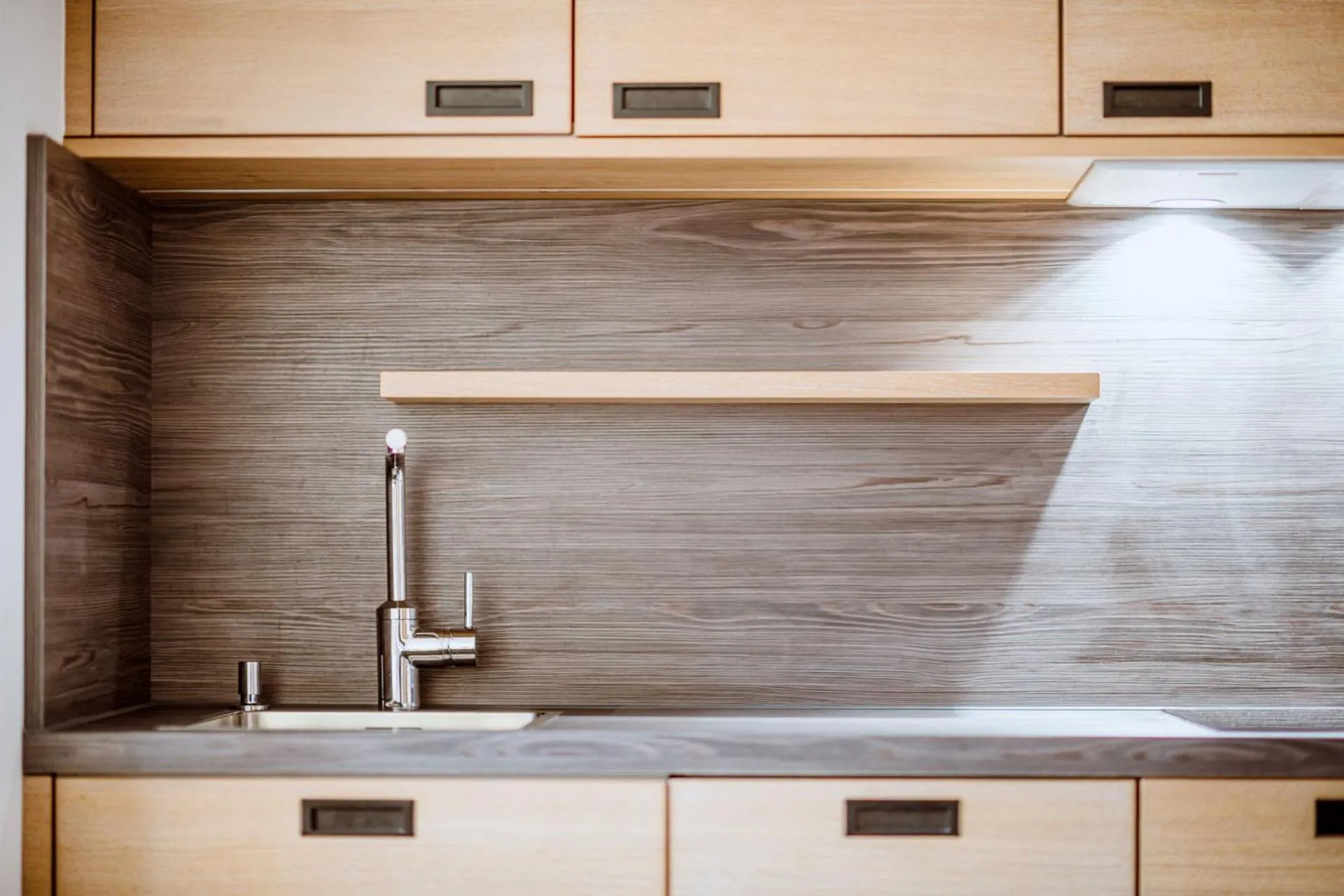 Kitchen or kitchenette in Harmls Aparthotel