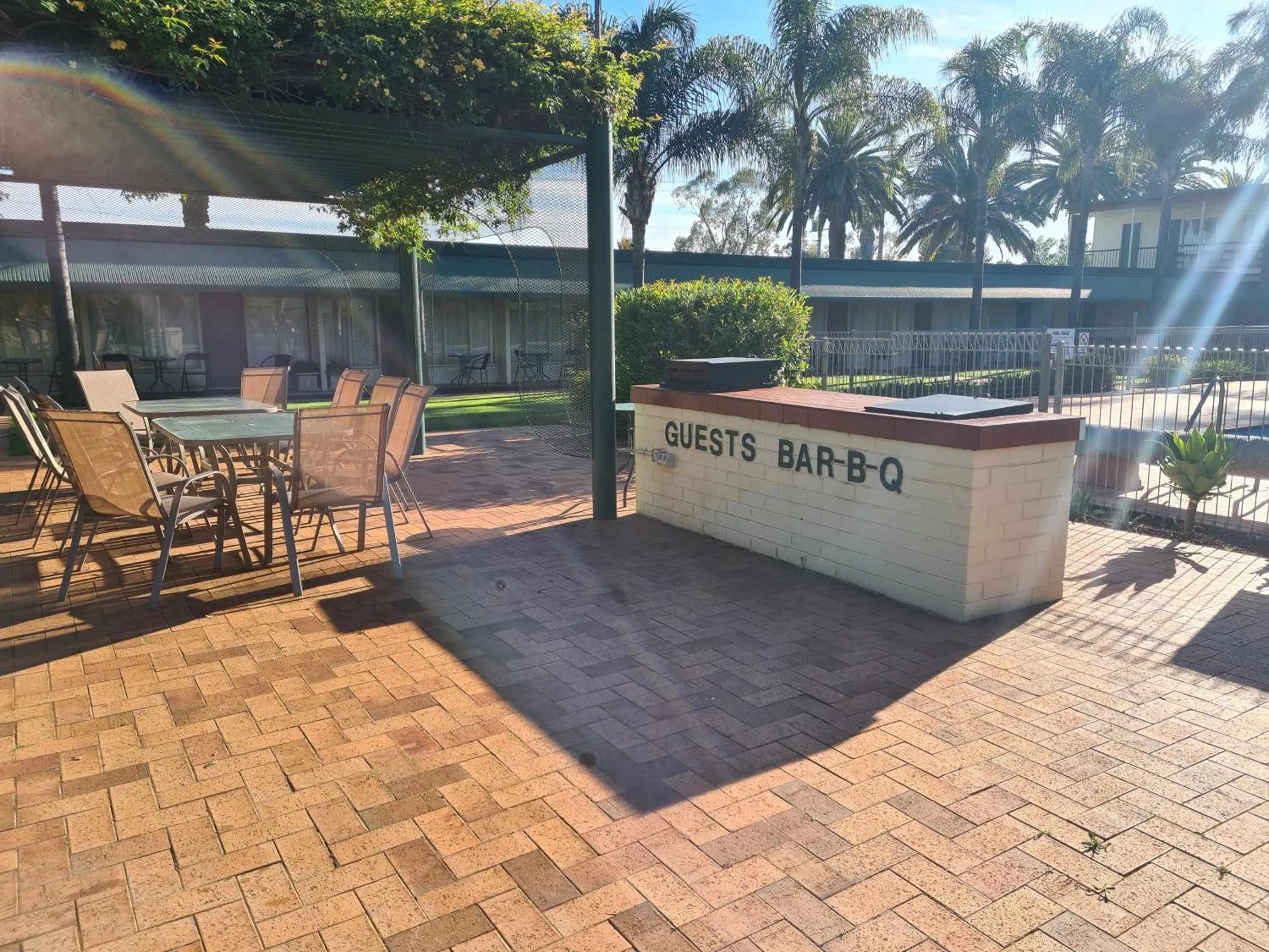 Dining area in Motel Riverina