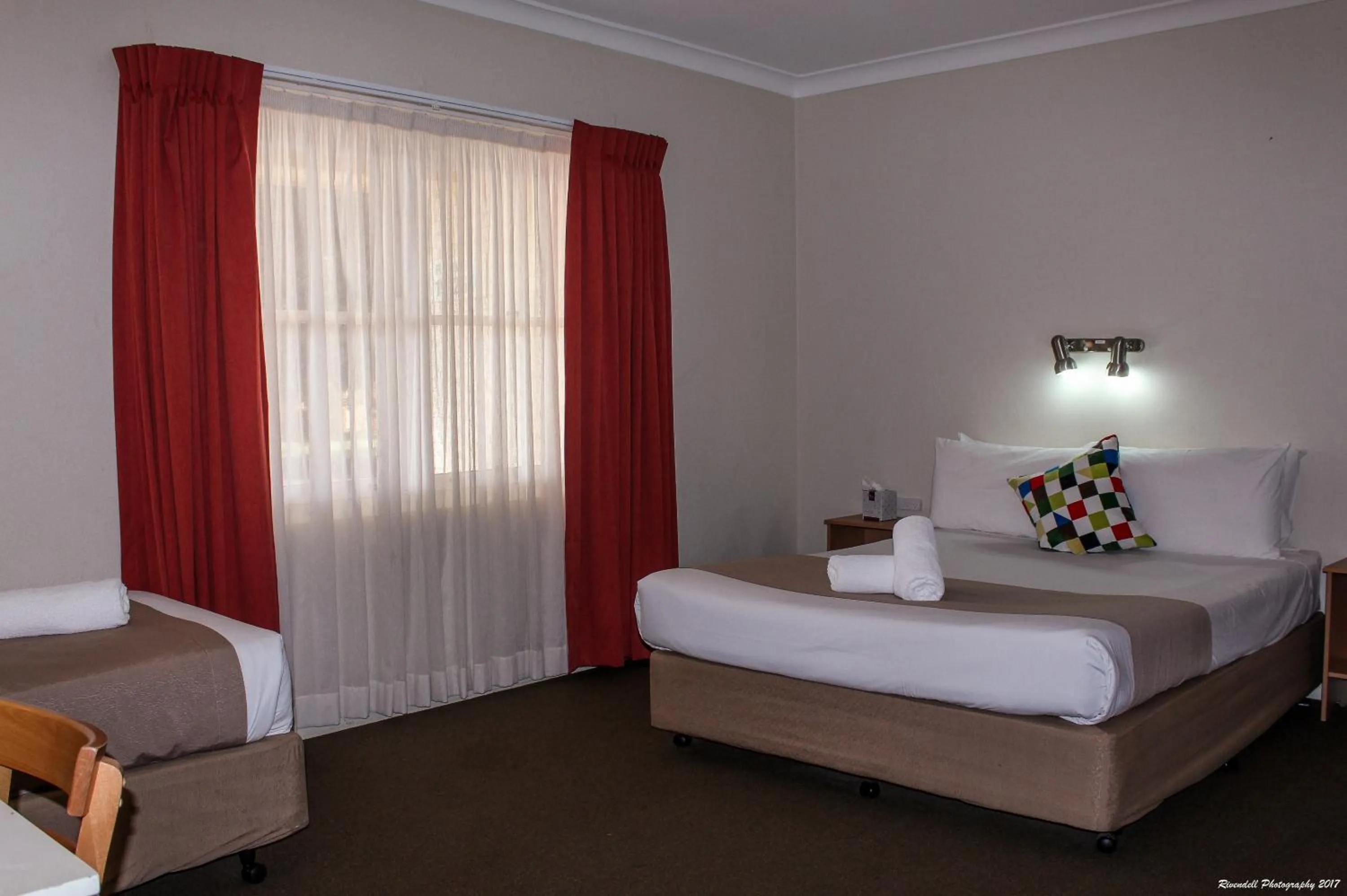 Bed in Motel Riverina