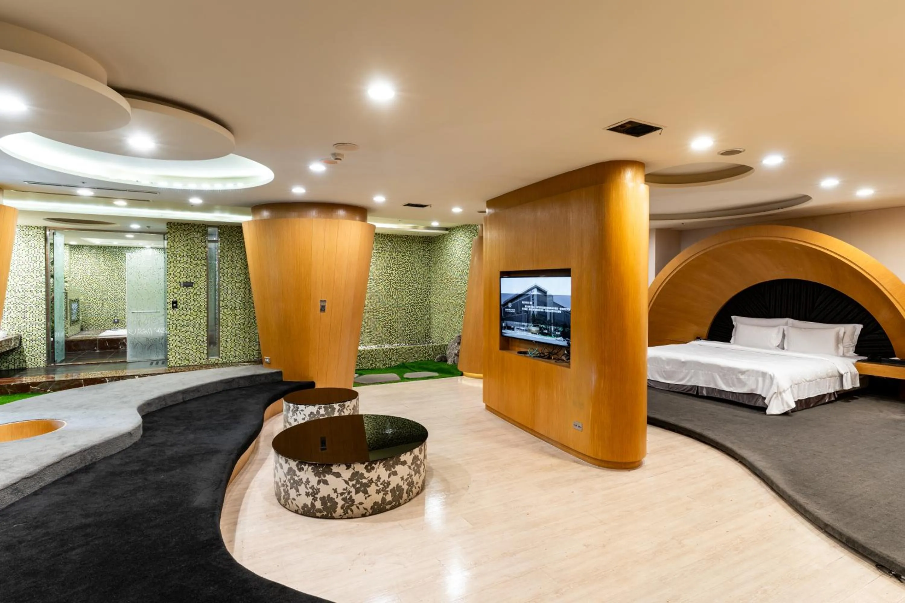 Bed in OHYA Chain Boutique Motel-Linkou