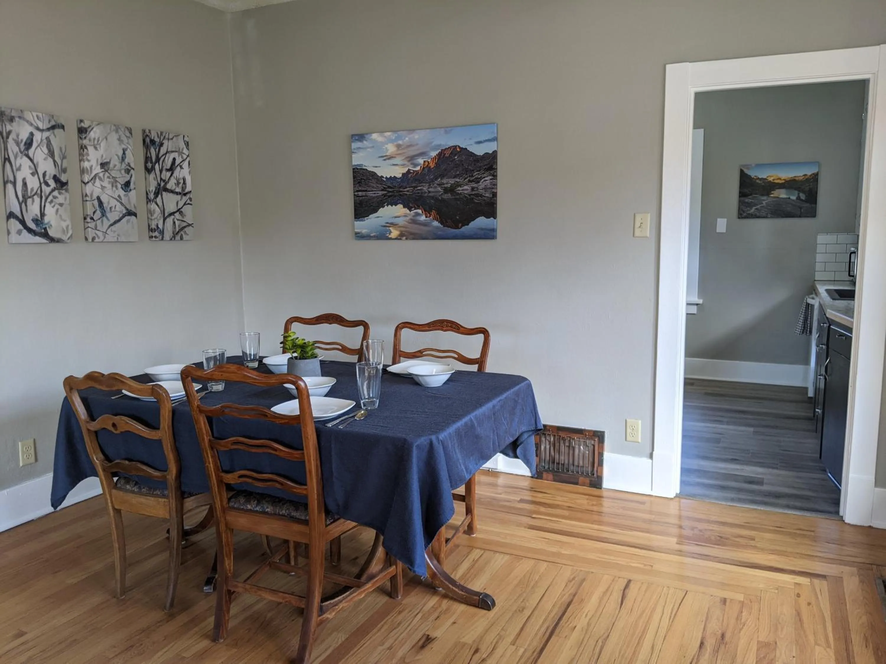Dining area in The Lewis House-Upper Level-A Peaceful Spot!