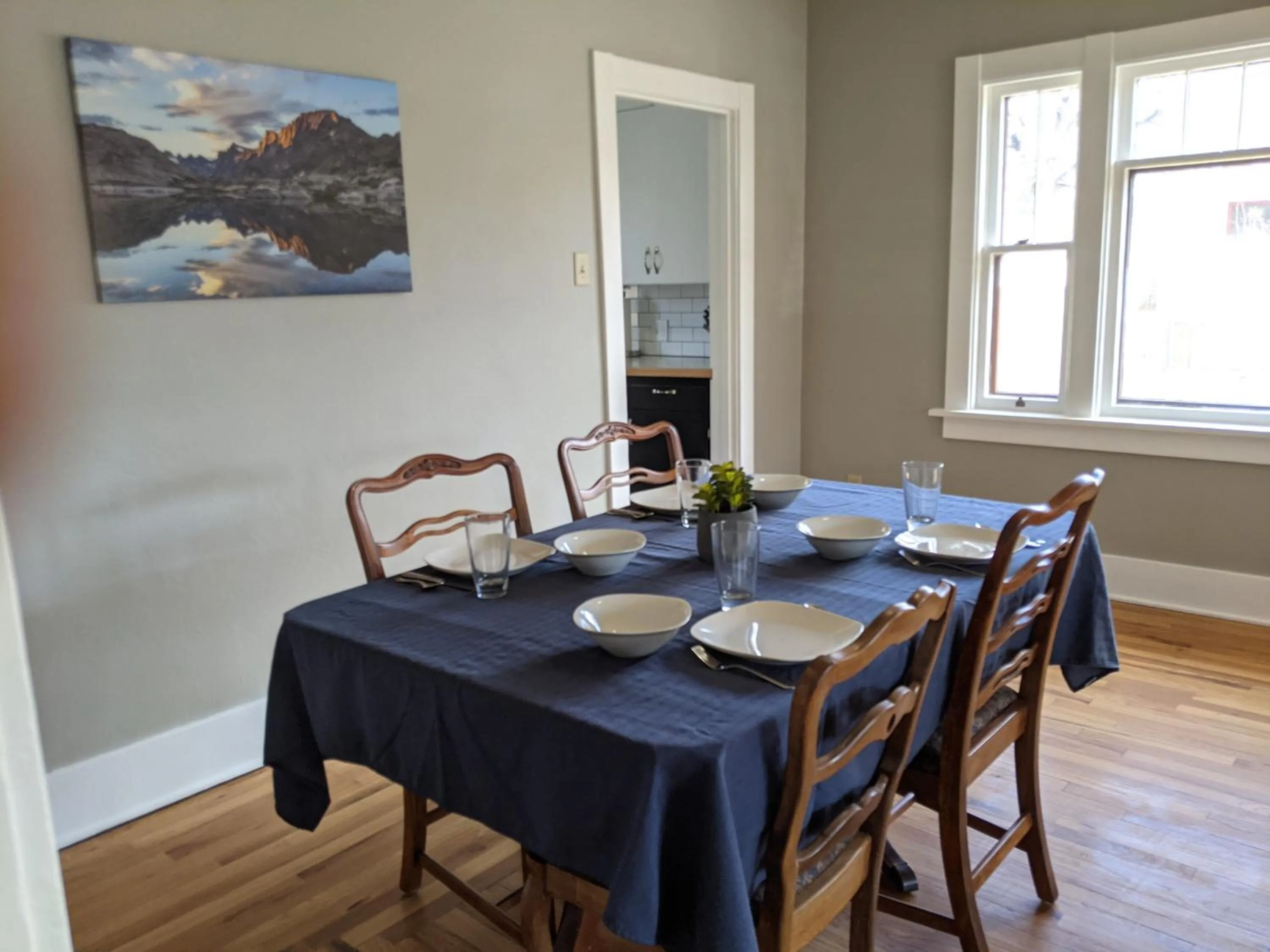 Dining area in The Lewis House-Upper Level-A Peaceful Spot!