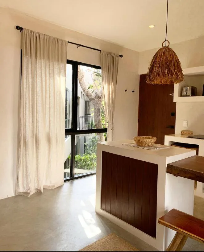Kitchen or kitchenette in Vida Boho Apart 12 with special fee to access Hotel Bardo