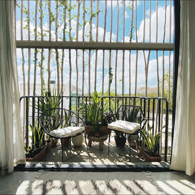 Balcony/Terrace in Vida Boho Apart 12 with special fee to access Hotel Bardo