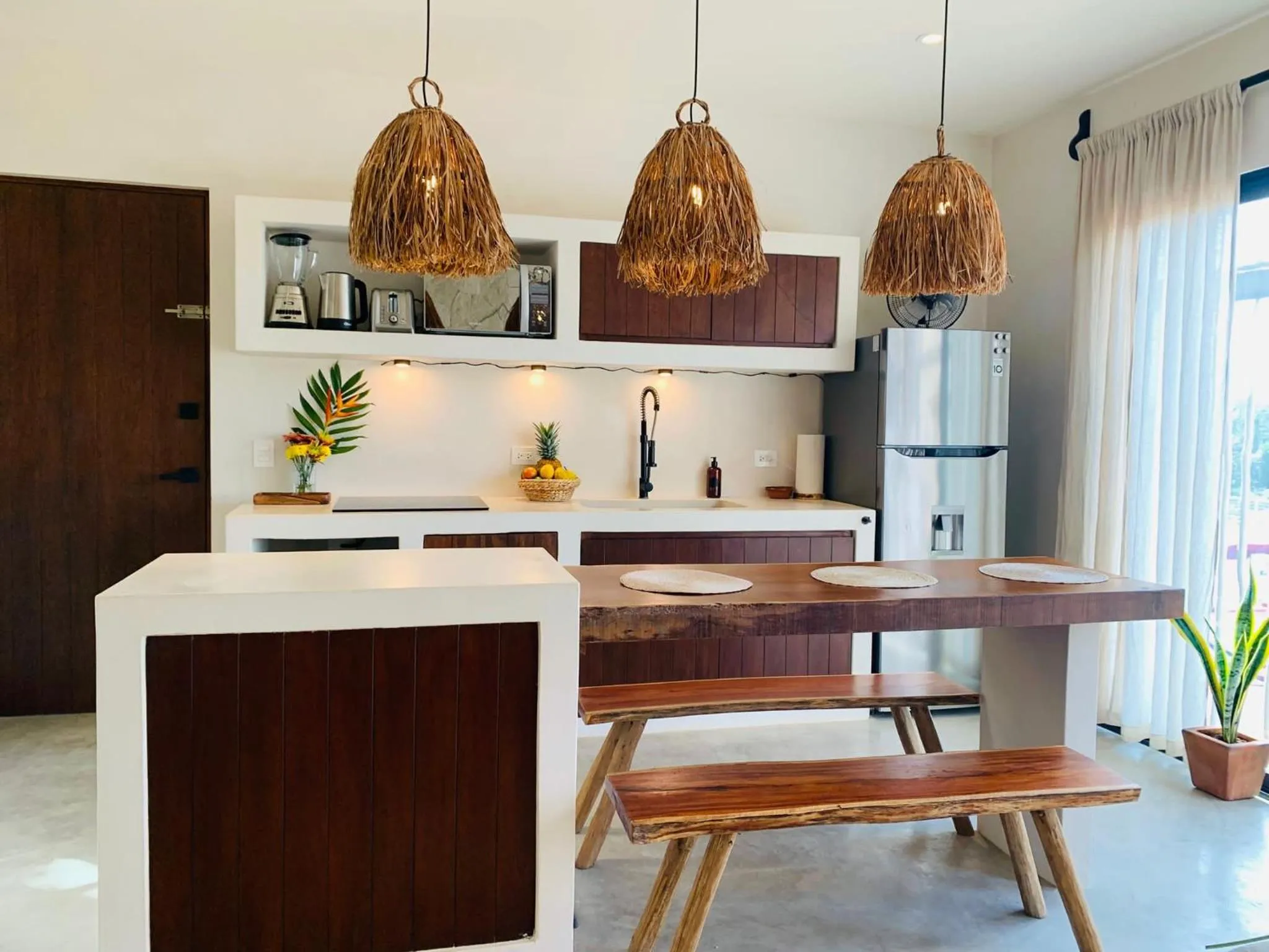 Kitchen or kitchenette in Vida Boho Apart 12 with special fee to access Hotel Bardo