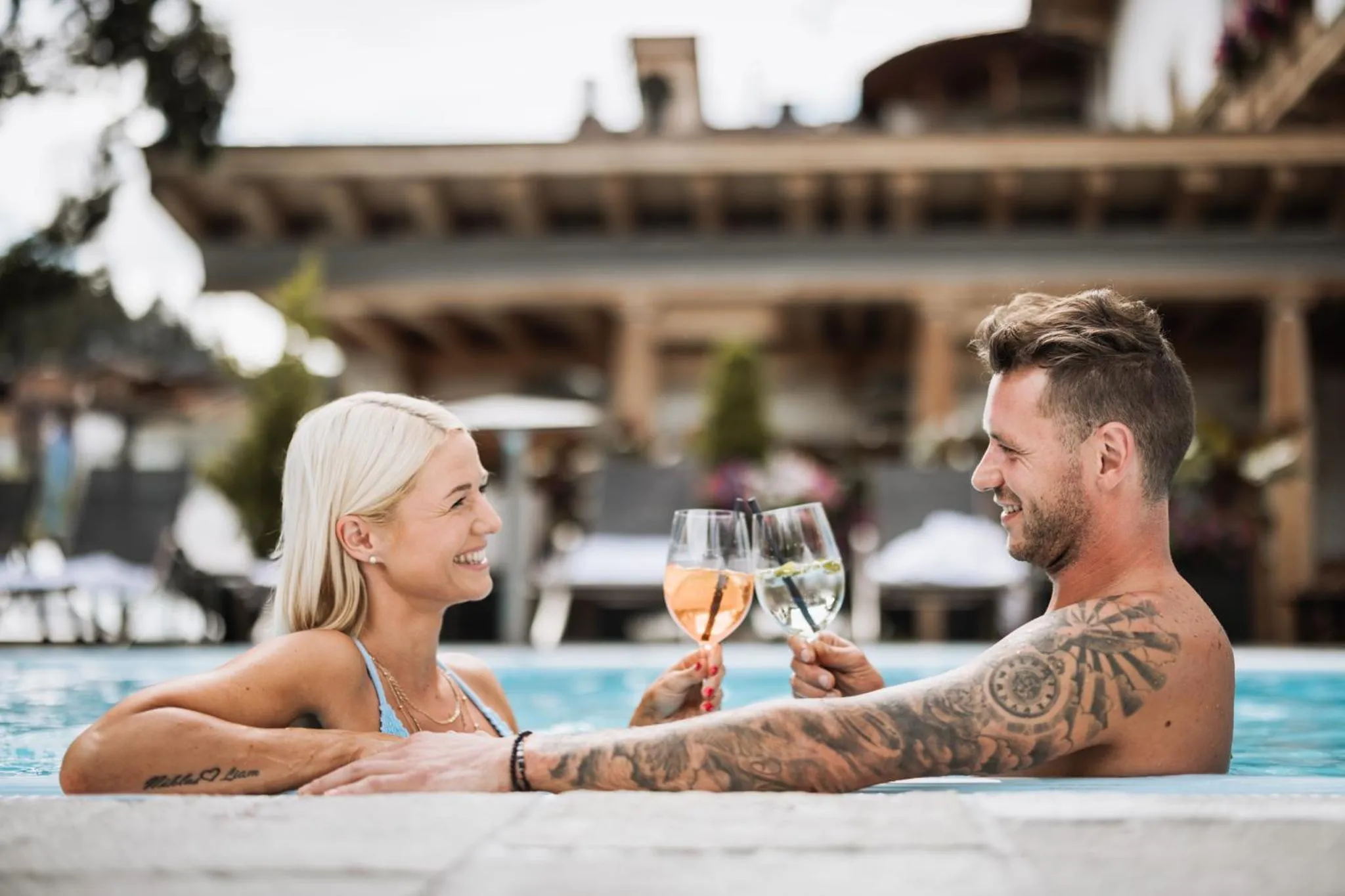 Swimming pool in Hotel Gaspingerhof