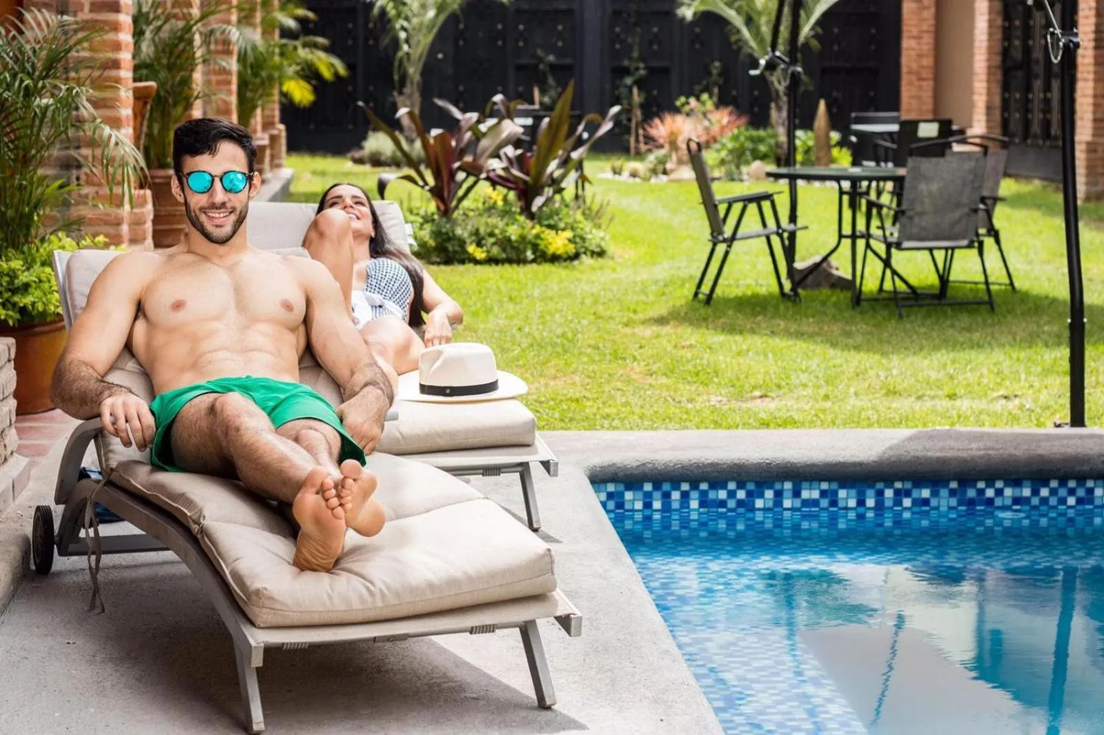 Swimming pool in Hotel Boutique Sol y Luna SPA