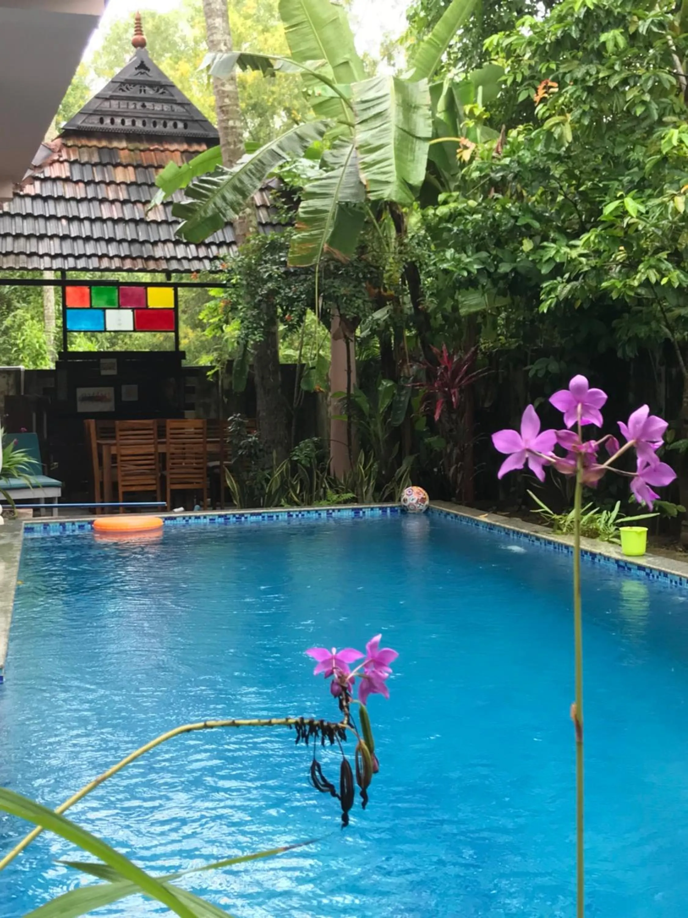 Pool view in Mandaram villas