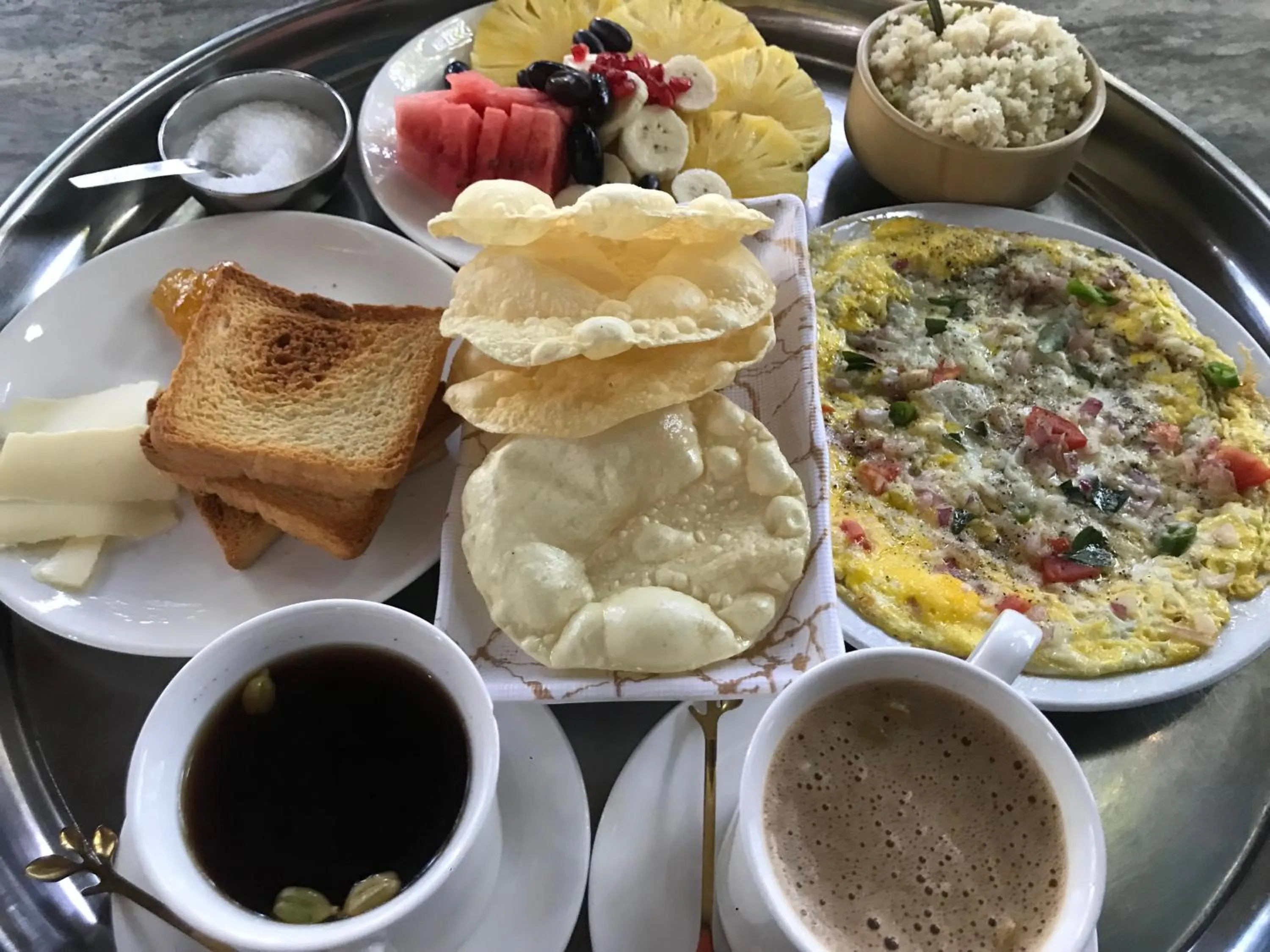 Breakfast in Mandaram villas