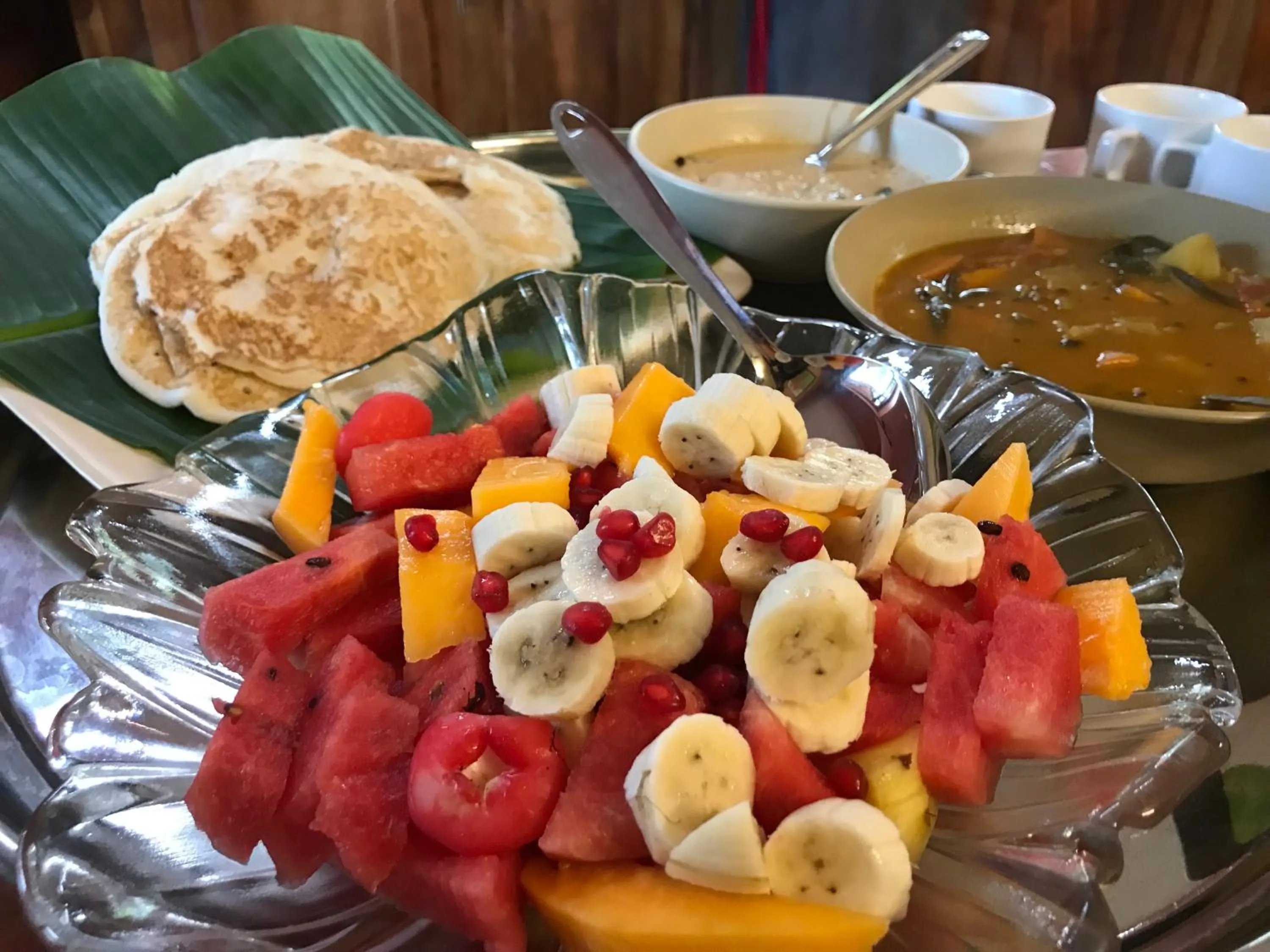 Breakfast in Mandaram villas