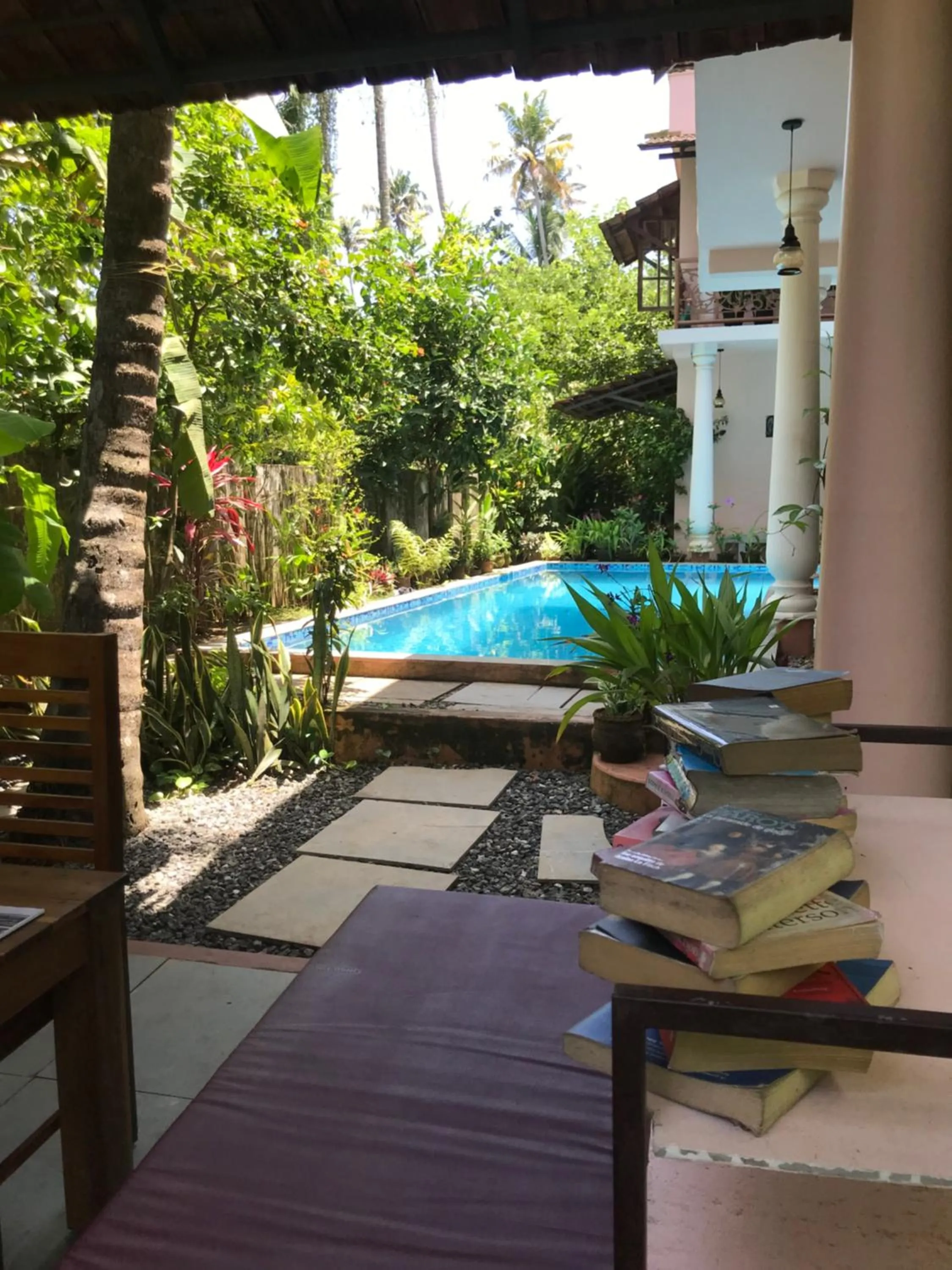 Garden view in Mandaram villas