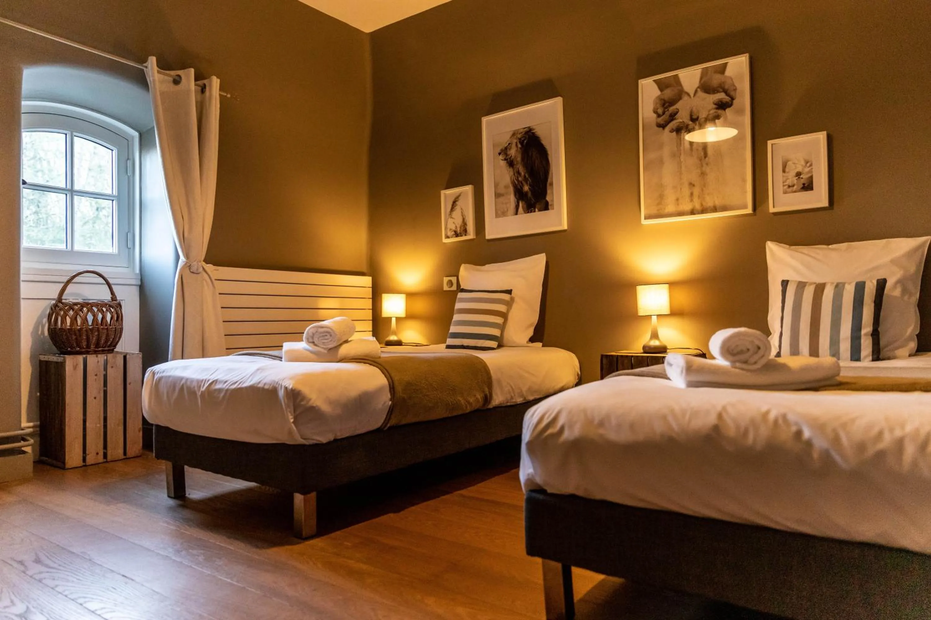 Bed in Hotel Ô Château