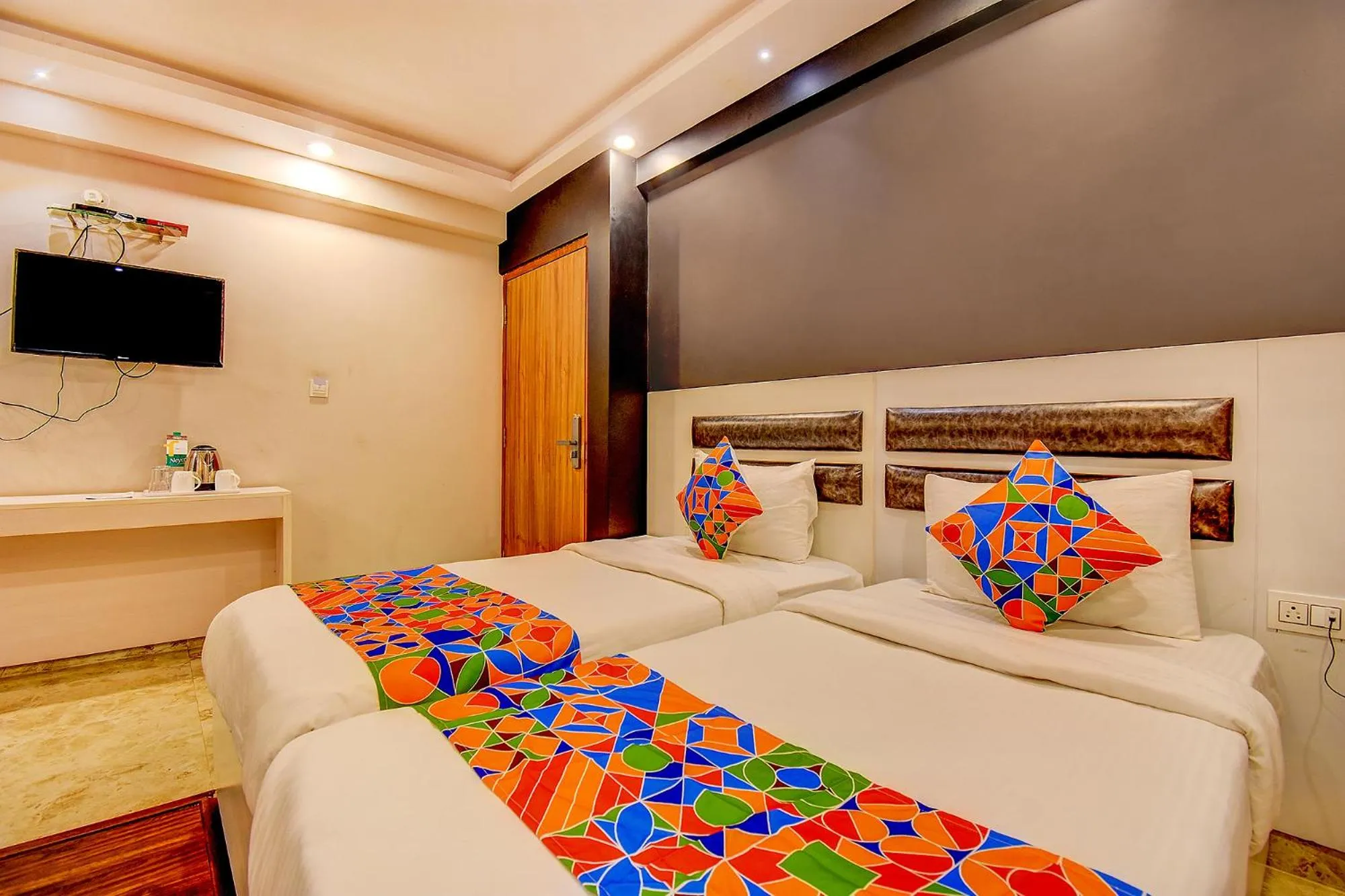 Bed in FabHotel Cozzy Inn - Tilak Nagar Main Road, Jayanagar