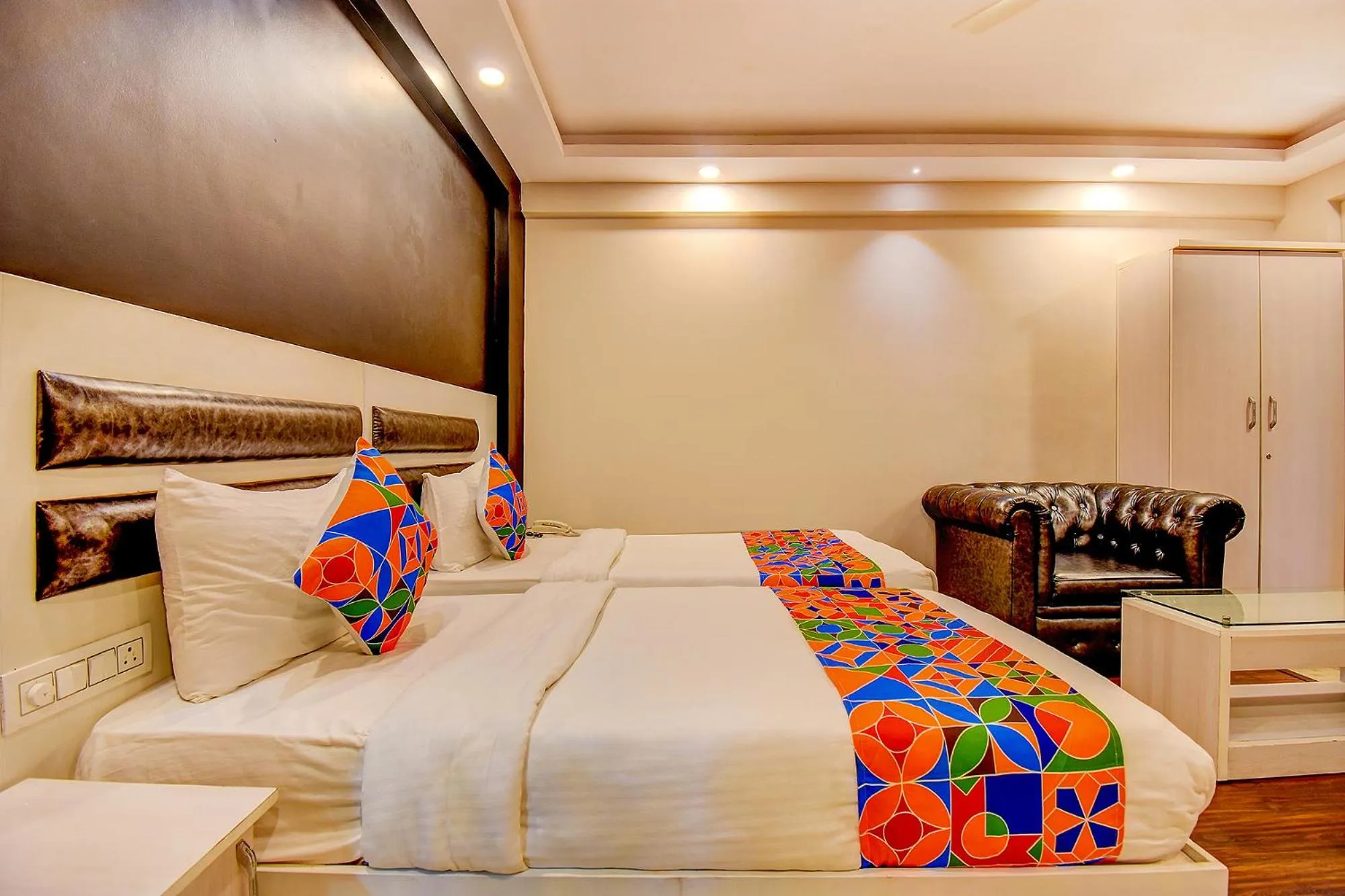 Bed in FabHotel Cozzy Inn - Tilak Nagar Main Road, Jayanagar