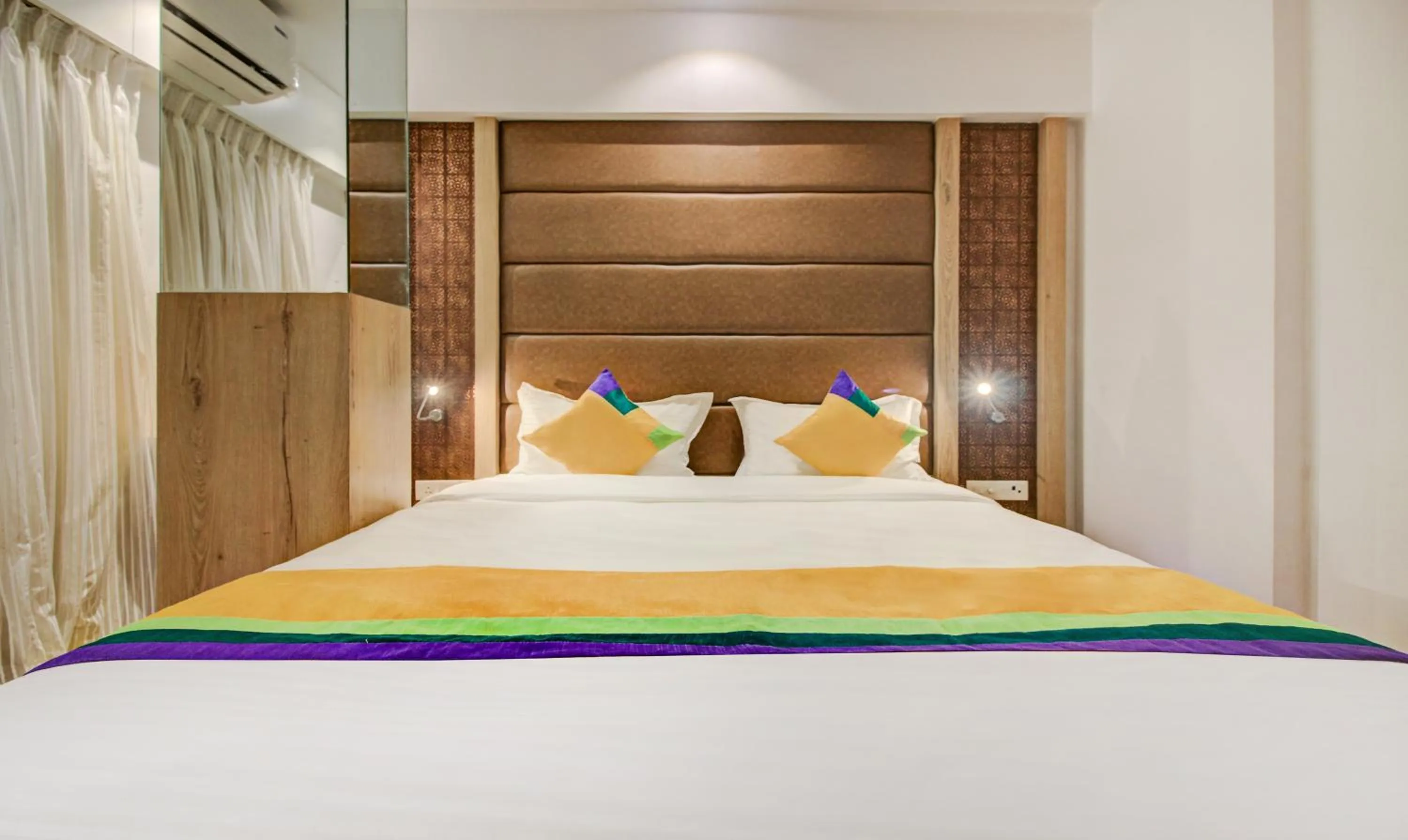 Bed in Hotel Aarush Inn