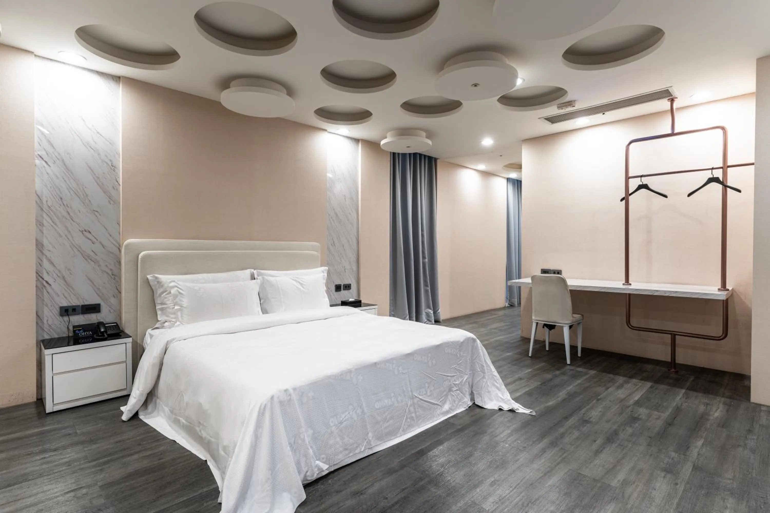 Bed in OHYA Chain Boutique Motel Taoyuan