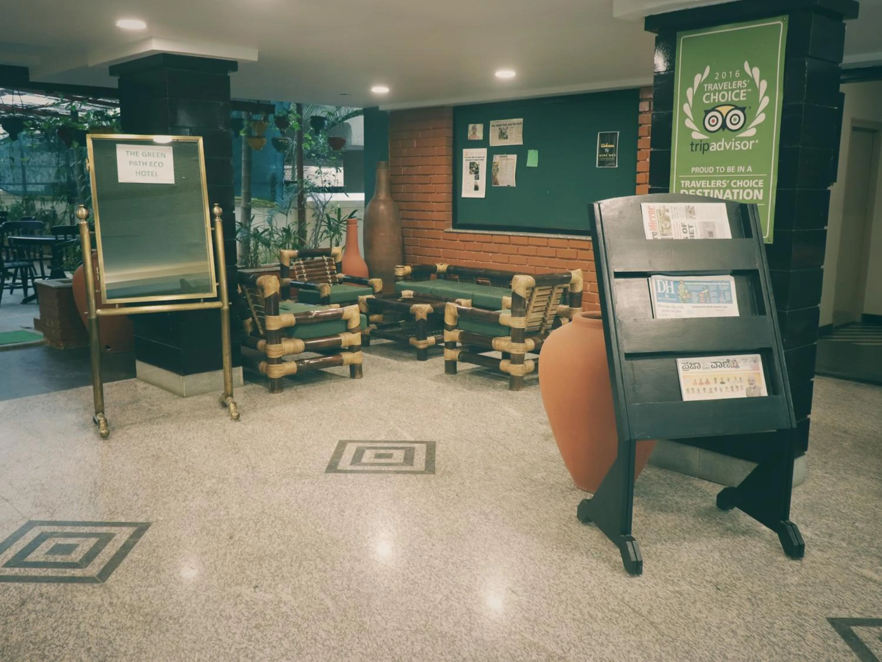 Lobby or reception in The Green Path Eco Hotel