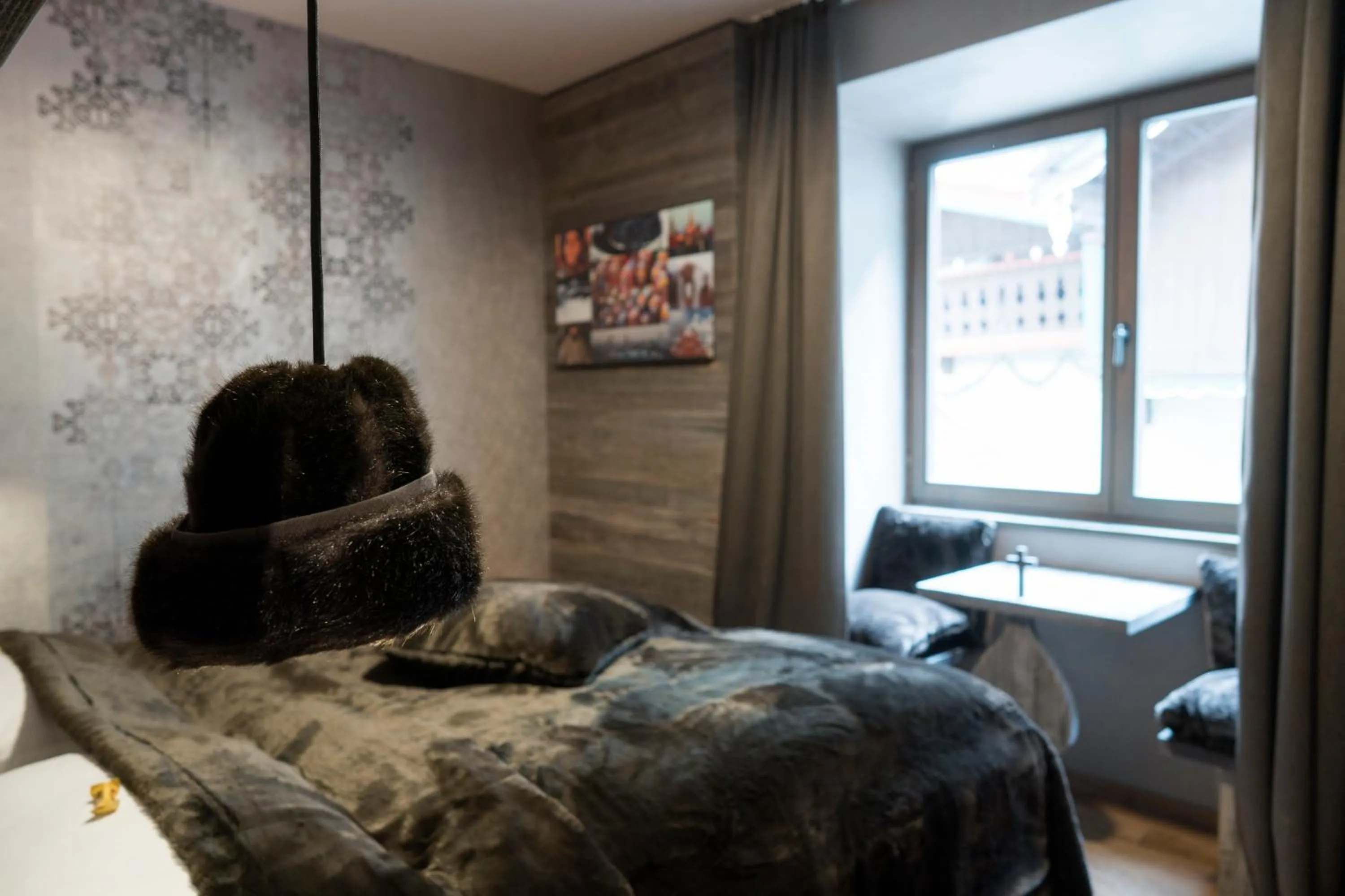 Decorative detail, Bed in Boutique Hotel im Auracher Löchl