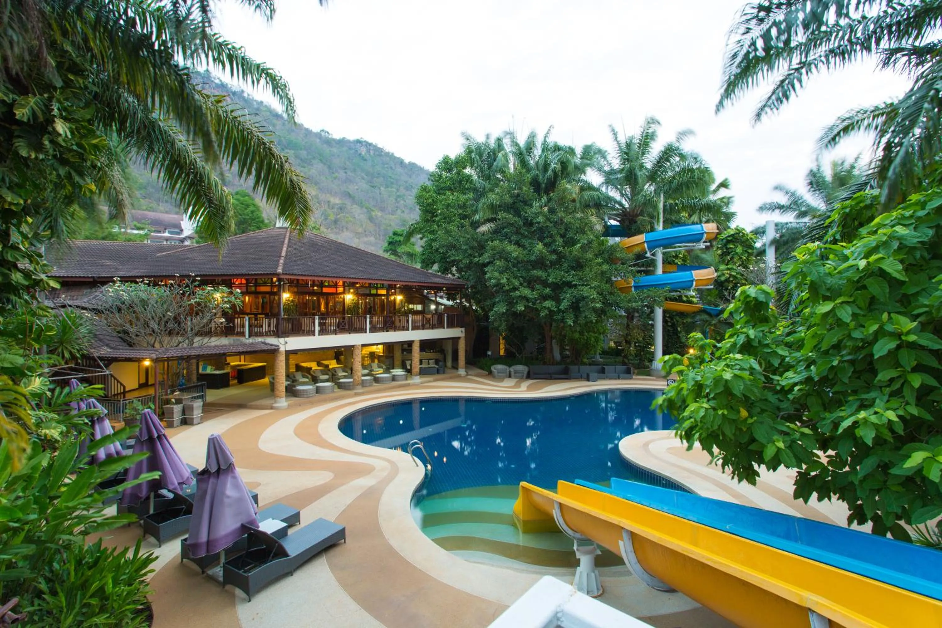 Pool view in The Greenery Resort Khao Yai