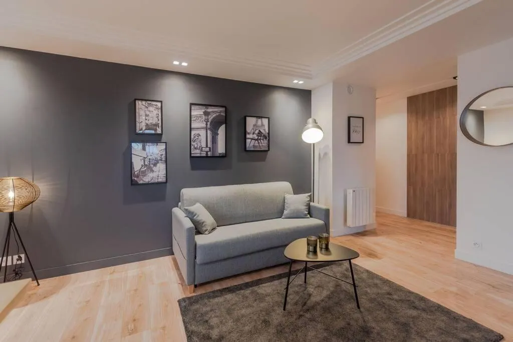 Living room in Arty Paris apartment Disneyland