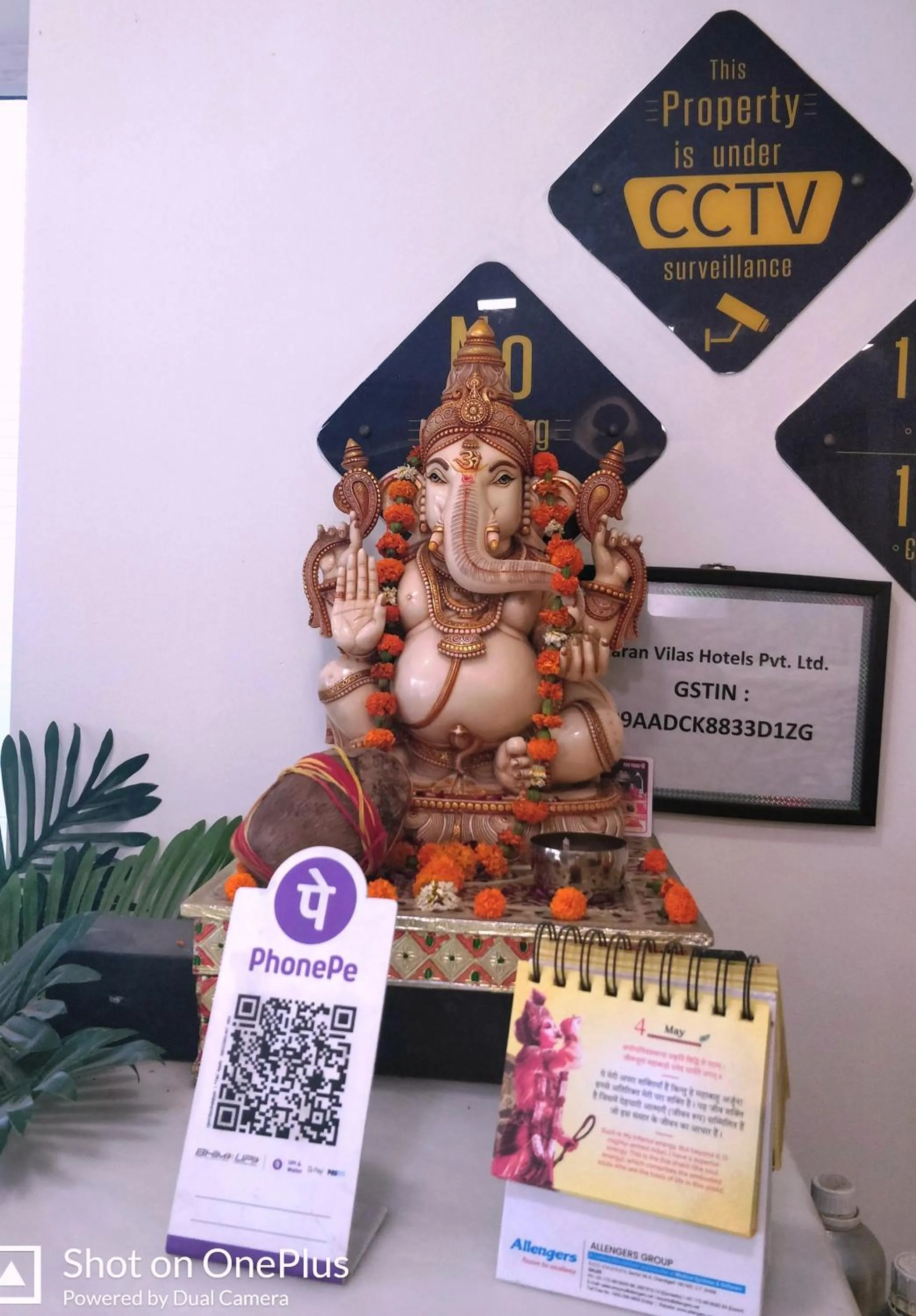 Lobby or reception in Hotel Karan Vilas