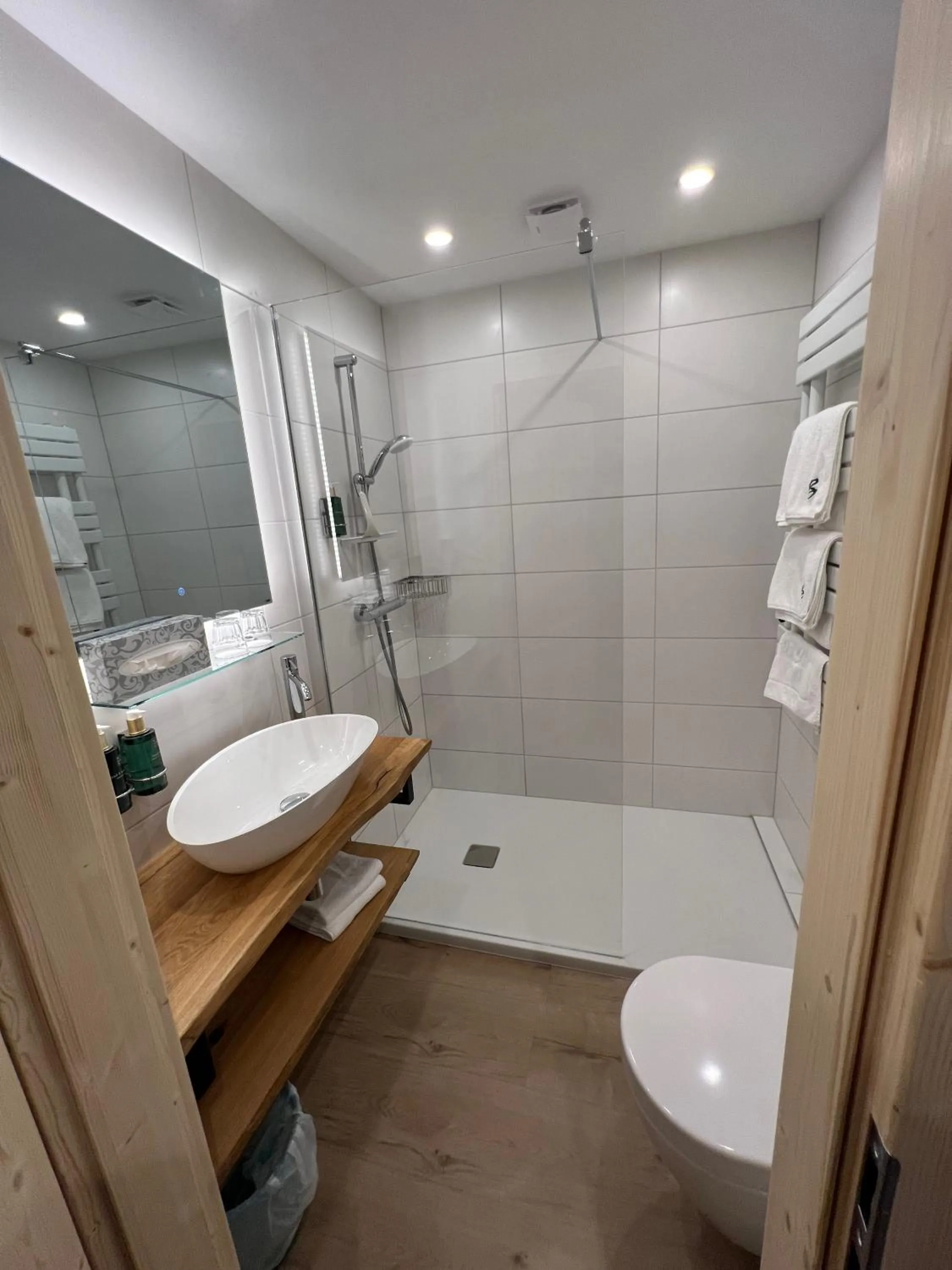 Shower in Hotel Berghof