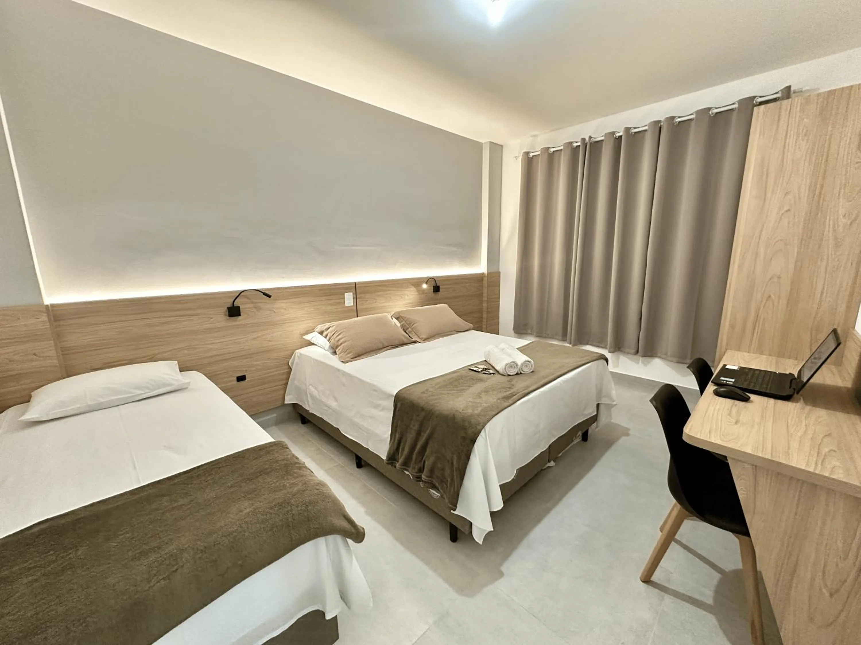 Bed in Ecomarine Apart-hotel 800 m Beto Carrero