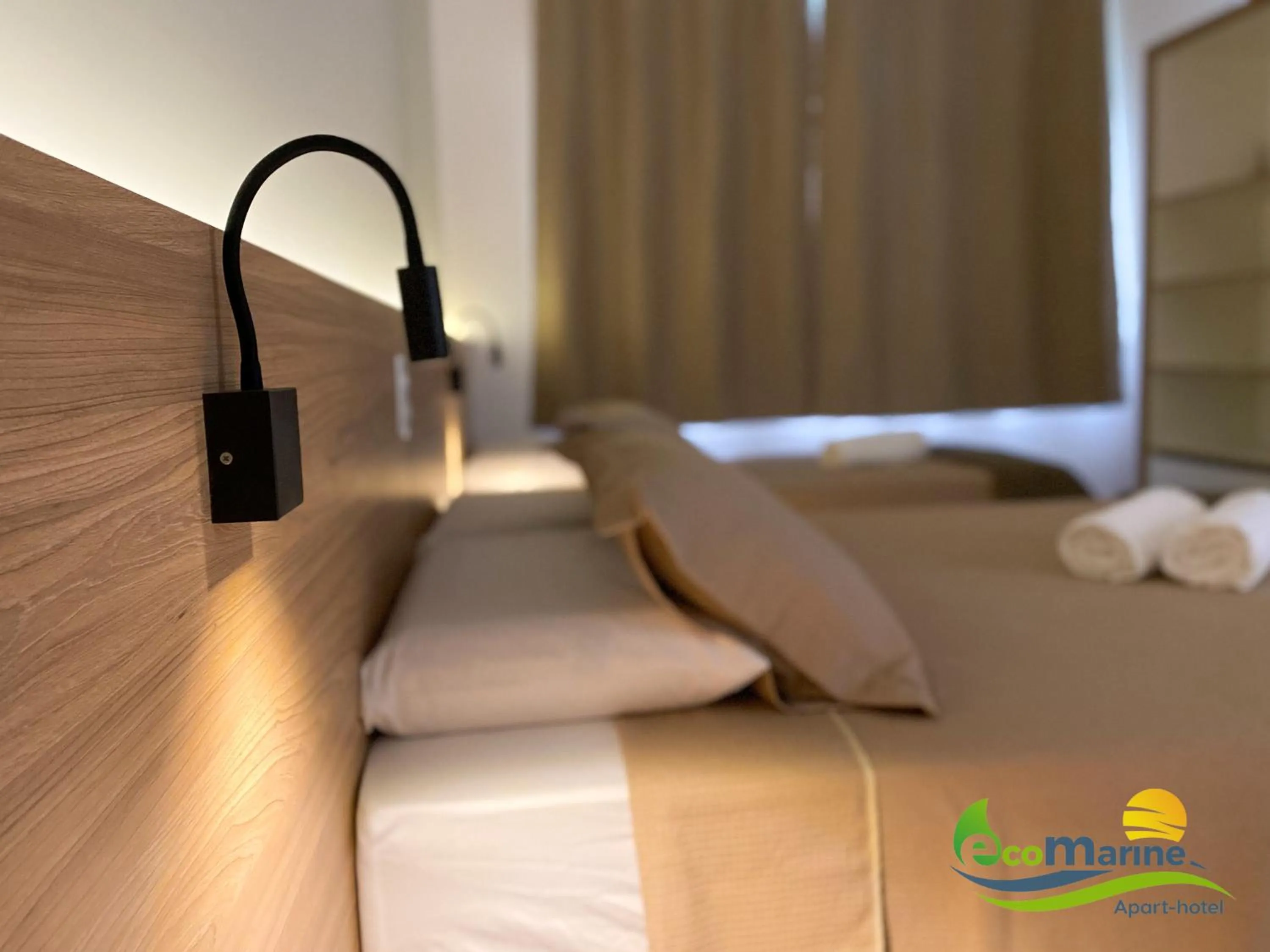 Bed in Ecomarine Apart-hotel 800 m Beto Carrero