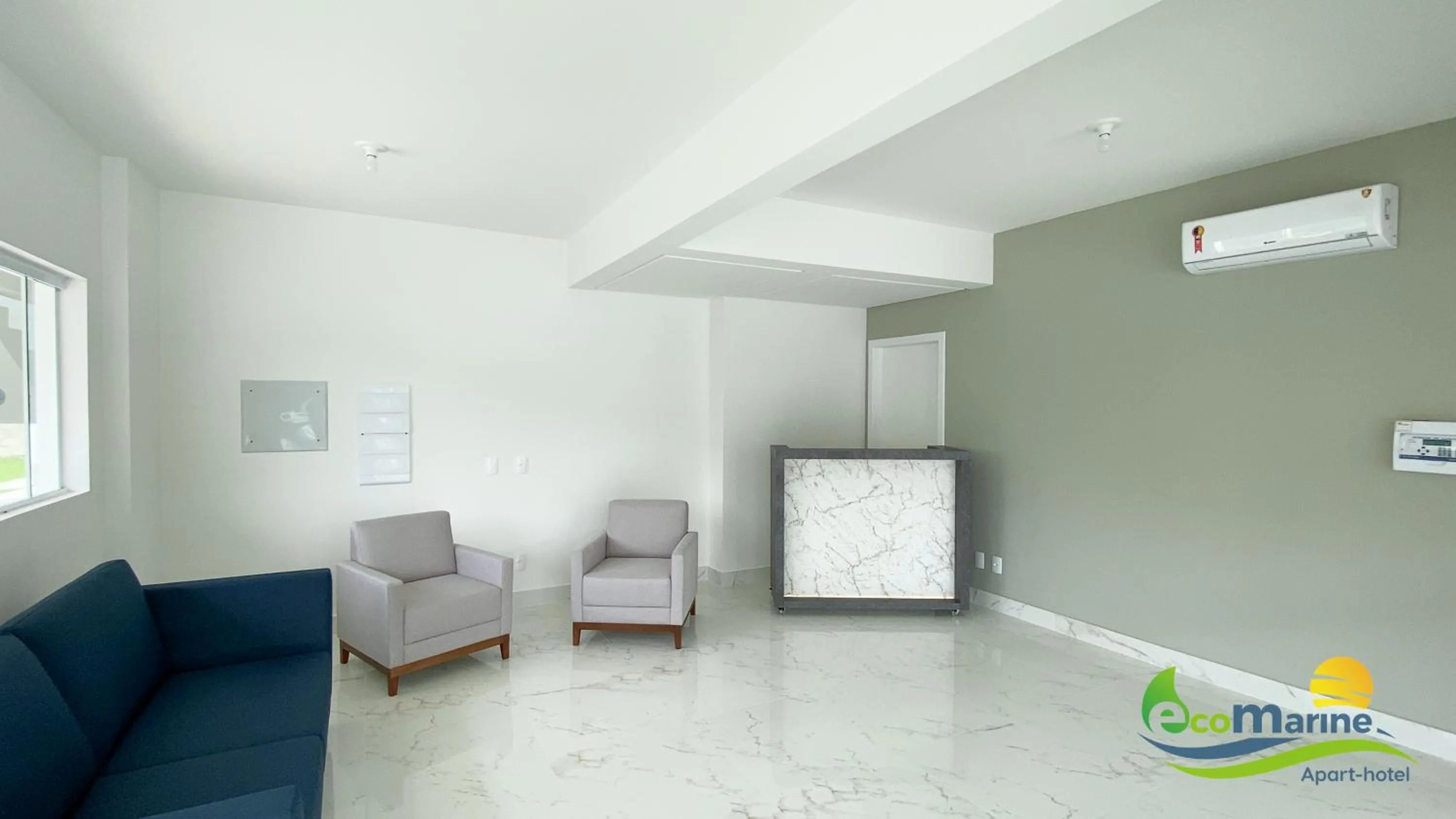 Lobby or reception in Ecomarine Apart-hotel 800 m Beto Carrero